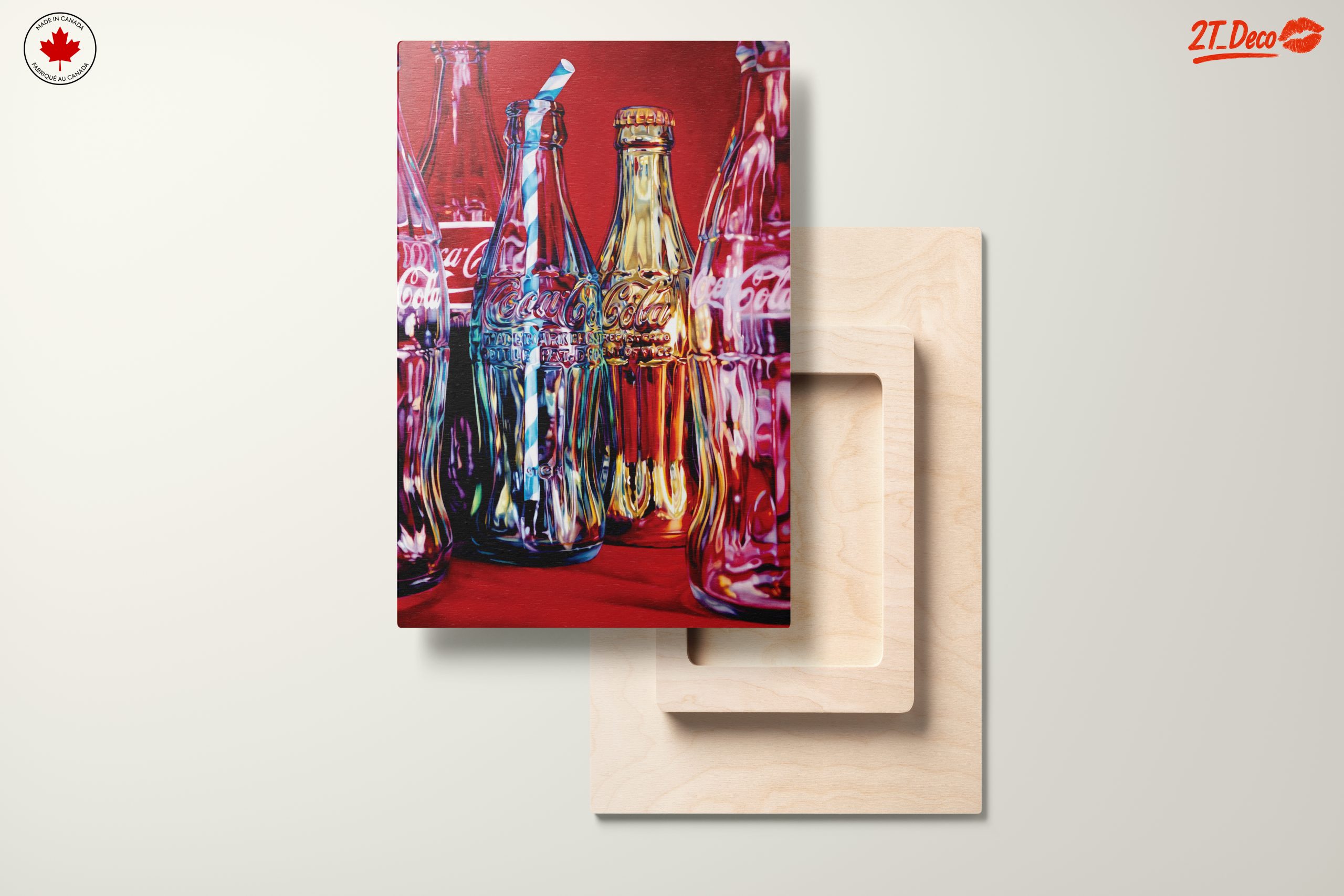 Vintage Coca-Cola Bottles Display Art - Image 11