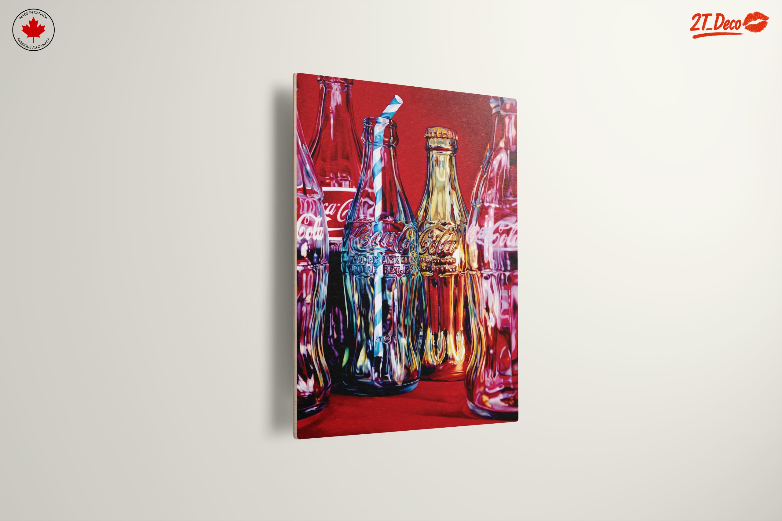 Vintage Coca-Cola Bottles Display Art - Image 13