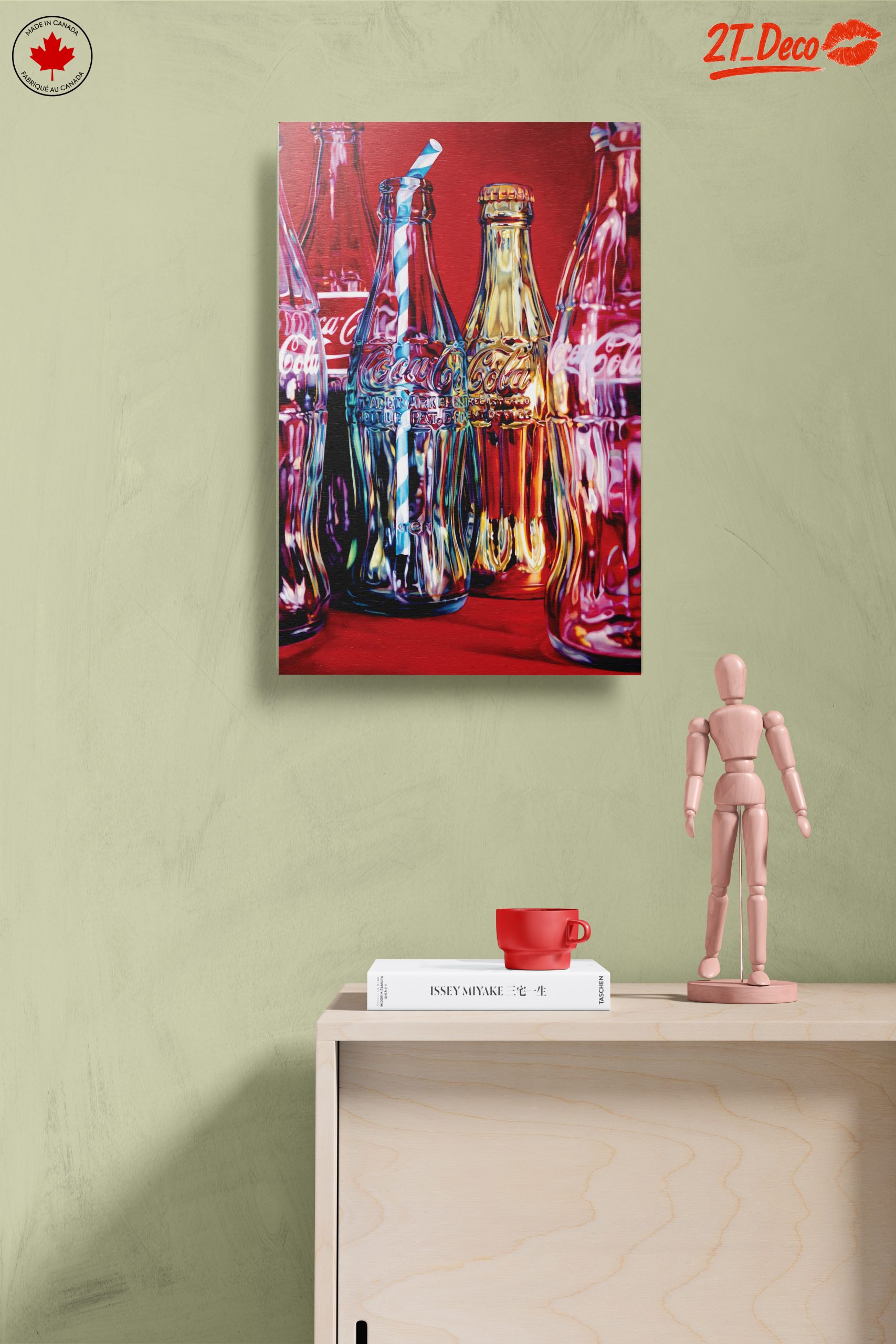 Vintage Coca-Cola Bottles Display Art - Image 14