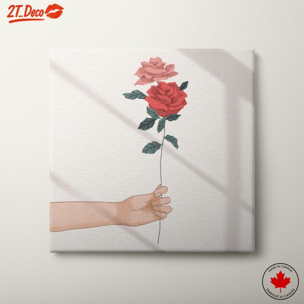 Hand-Held Roses Drawing
