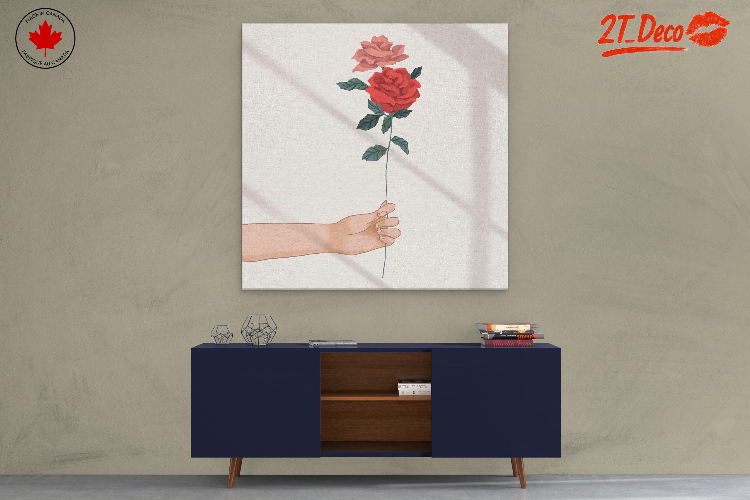 Hand-Held Roses Drawing - Image 3
