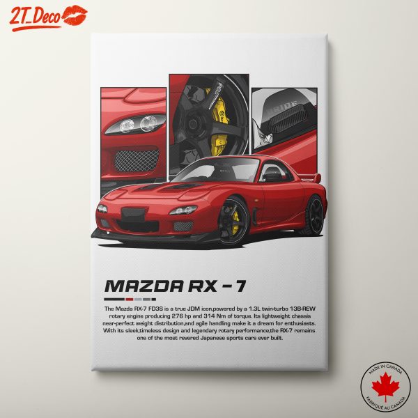 Mazda RX-7 JDM Icon Artwork