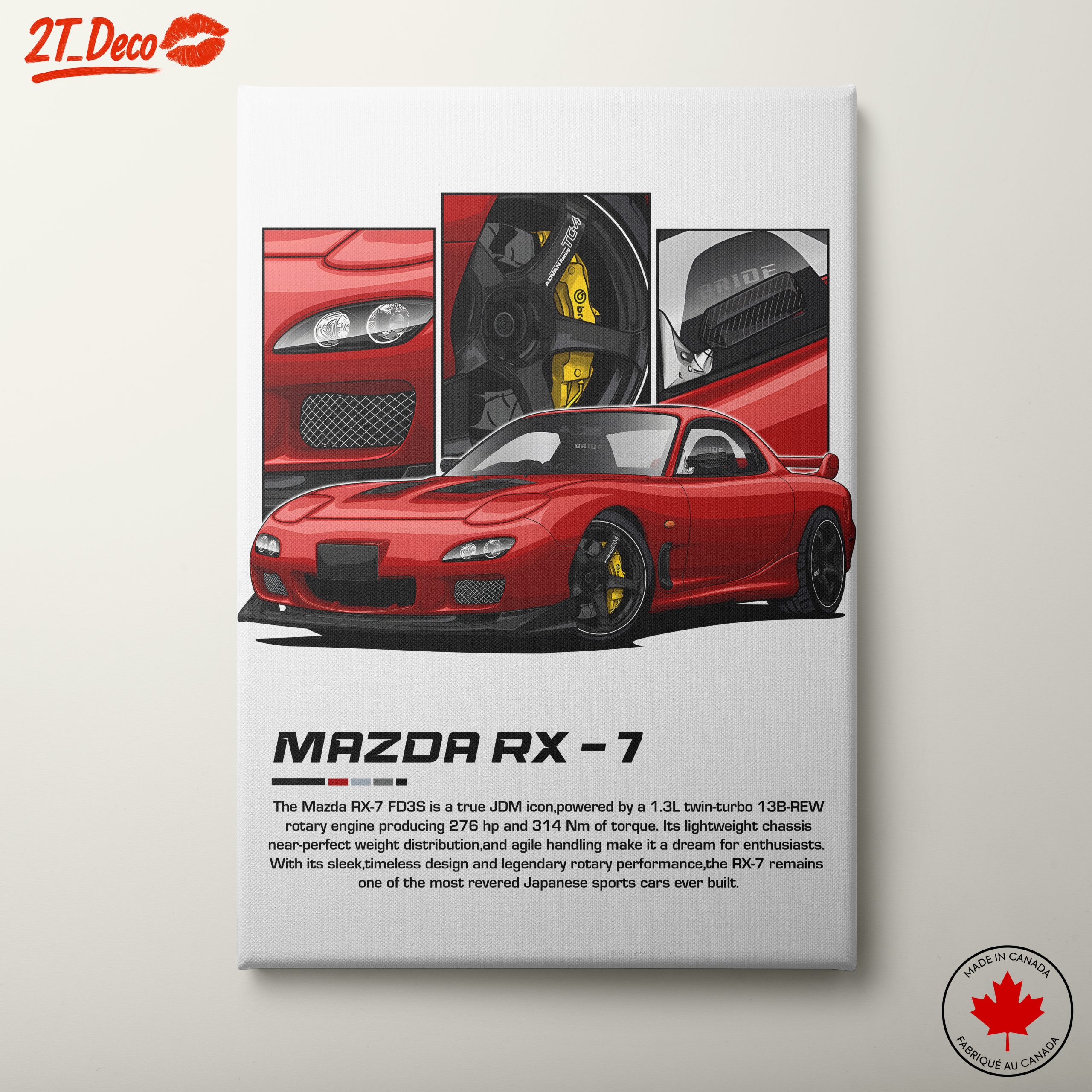 Mazda RX-7 JDM Icon Artwork