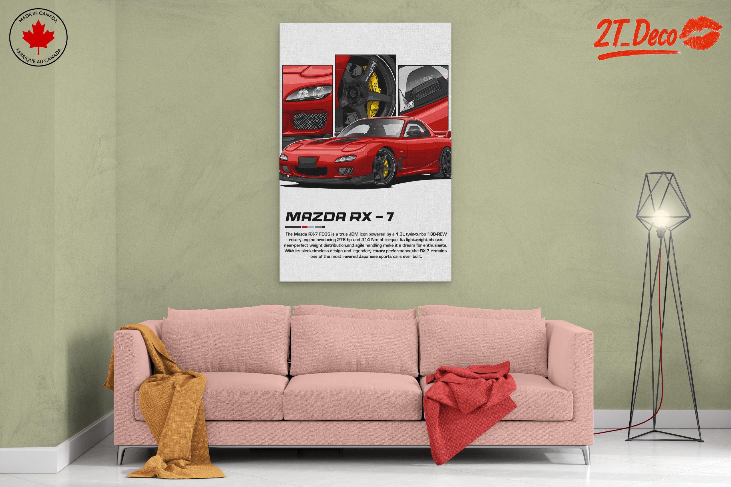 Mazda RX-7 JDM Icon Artwork - Image 2