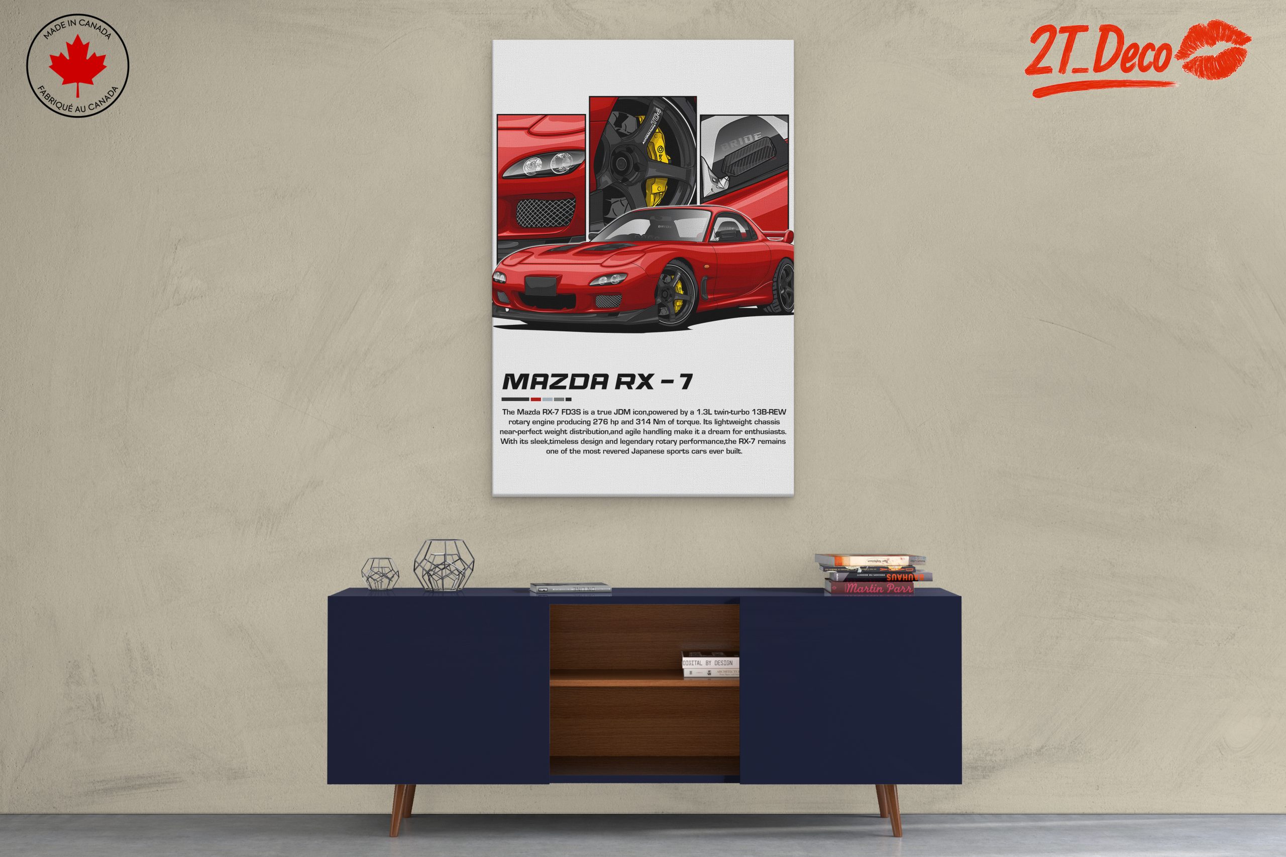 Mazda RX-7 JDM Icon Artwork - Image 3