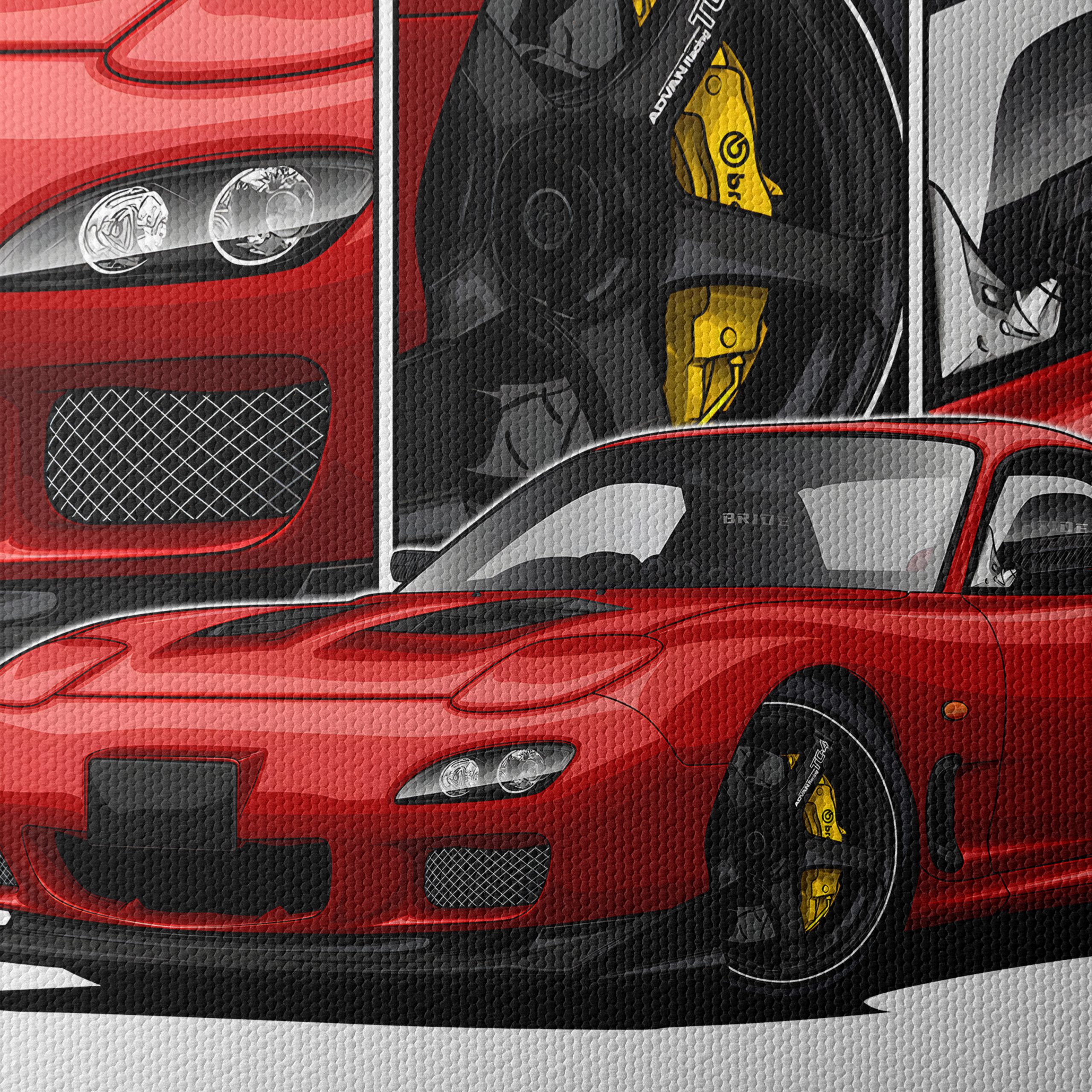Mazda RX-7 JDM Icon Artwork - Image 4