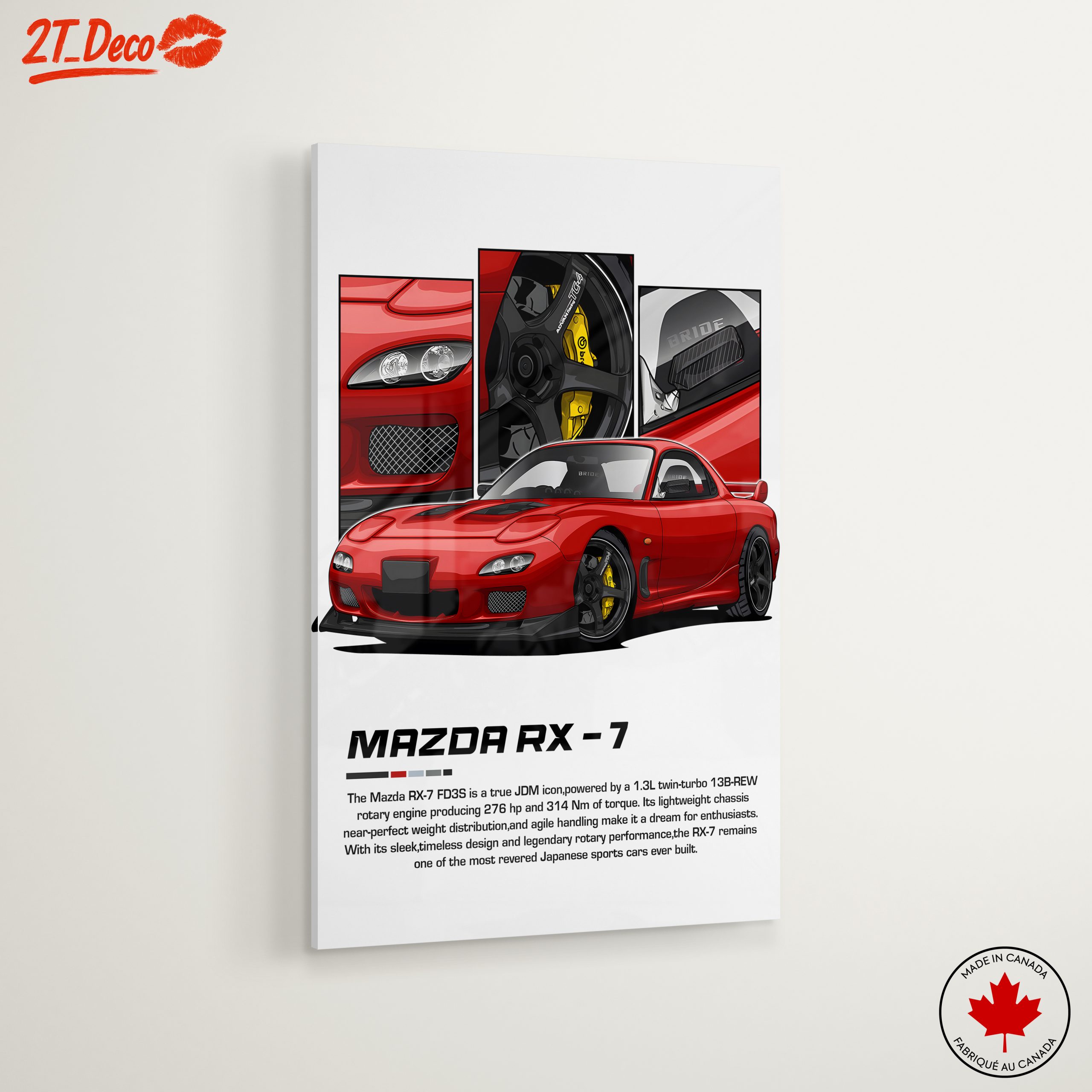 Mazda RX-7 JDM Icon Artwork - Image 6