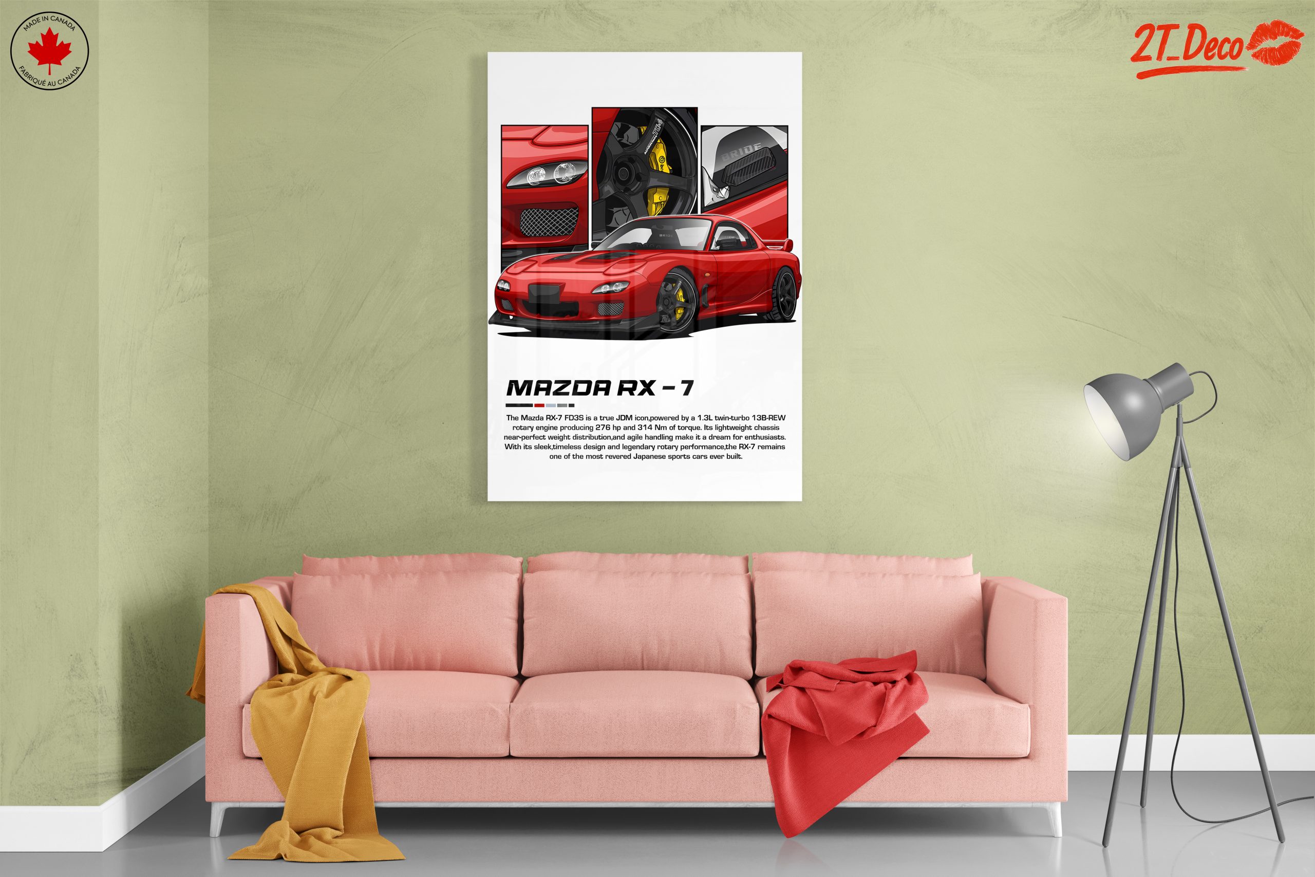 Mazda RX-7 JDM Icon Artwork - Image 7