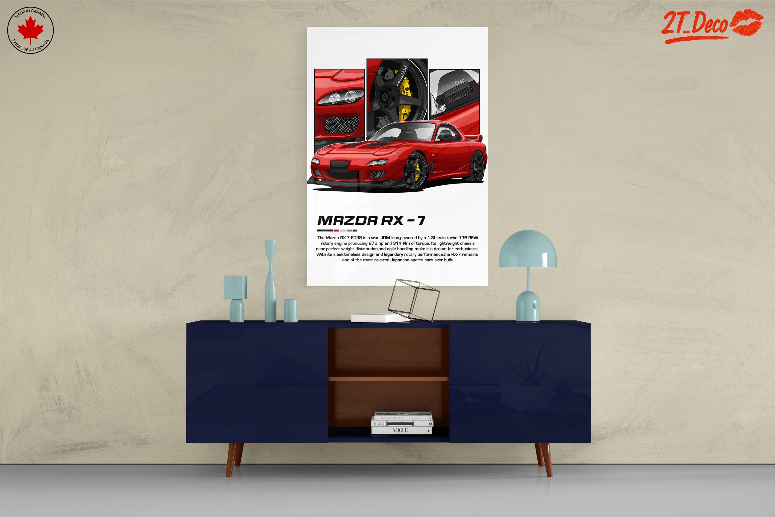 Mazda RX-7 JDM Icon Artwork - Image 8