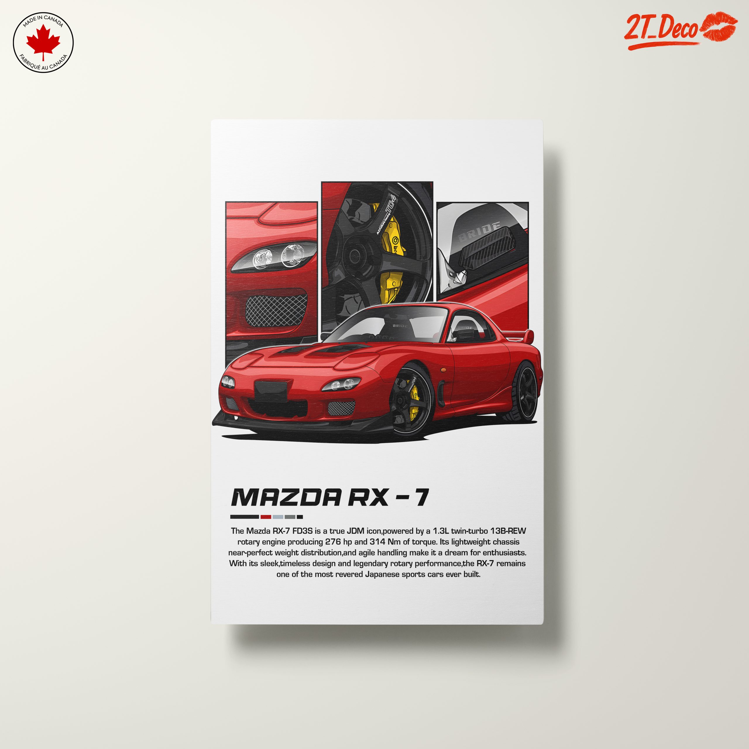 Mazda RX-7 JDM Icon Artwork - Image 10
