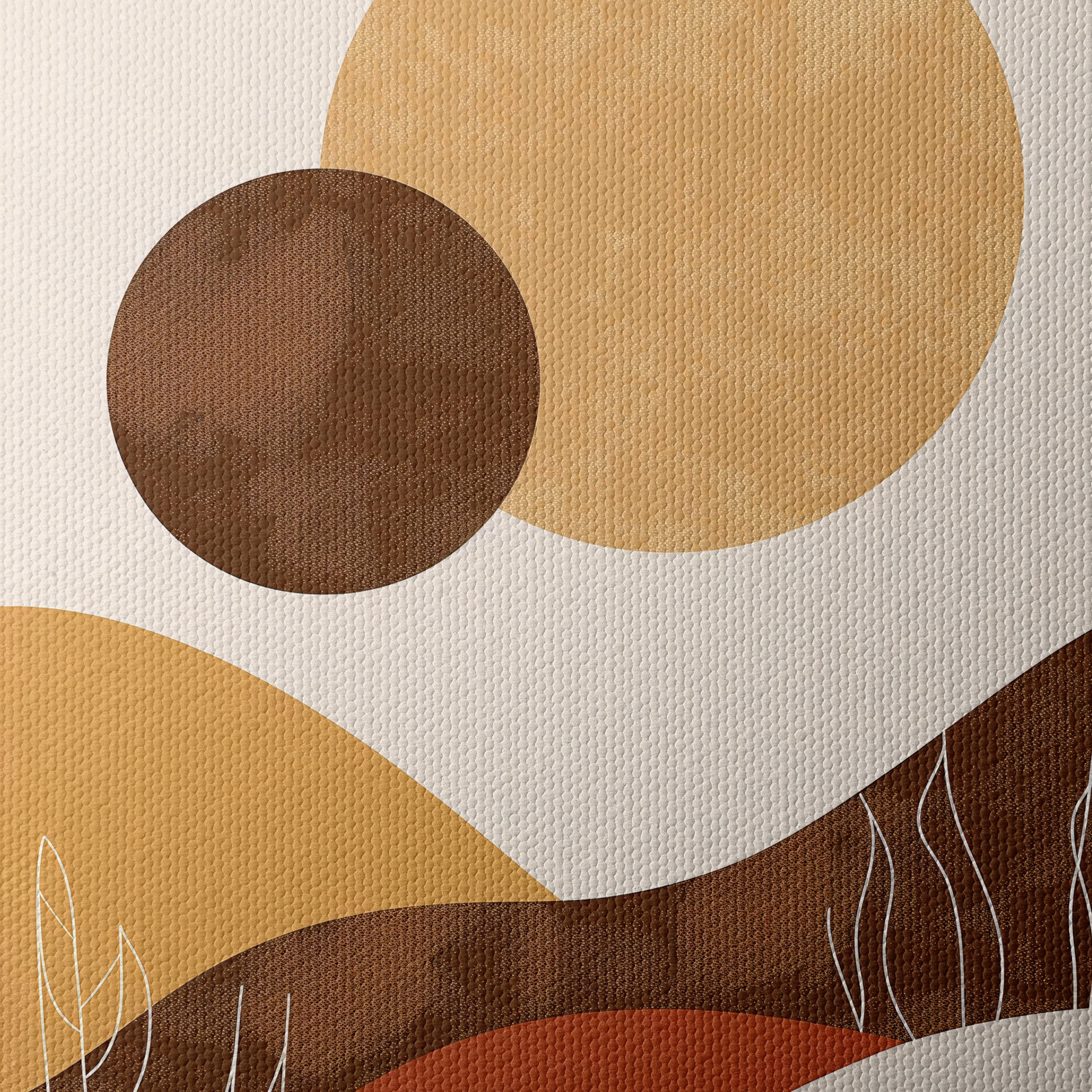 Modern Abstract Landscape with Organic Shapes - Image 4