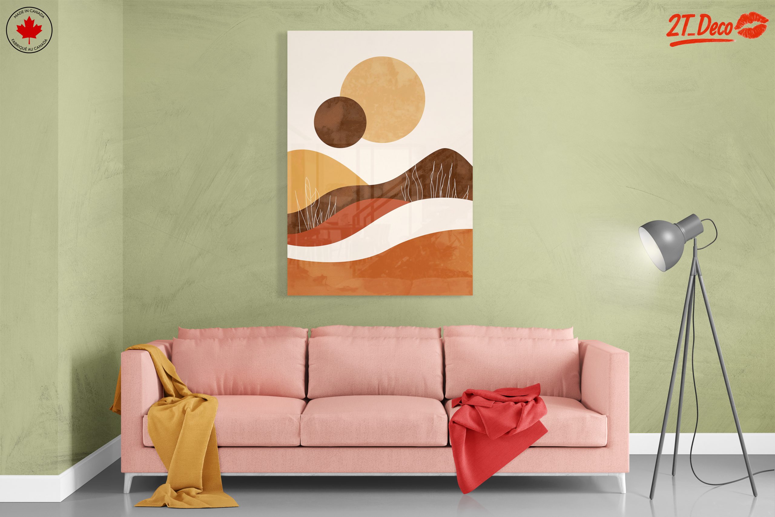 Modern Abstract Landscape with Organic Shapes - Image 7