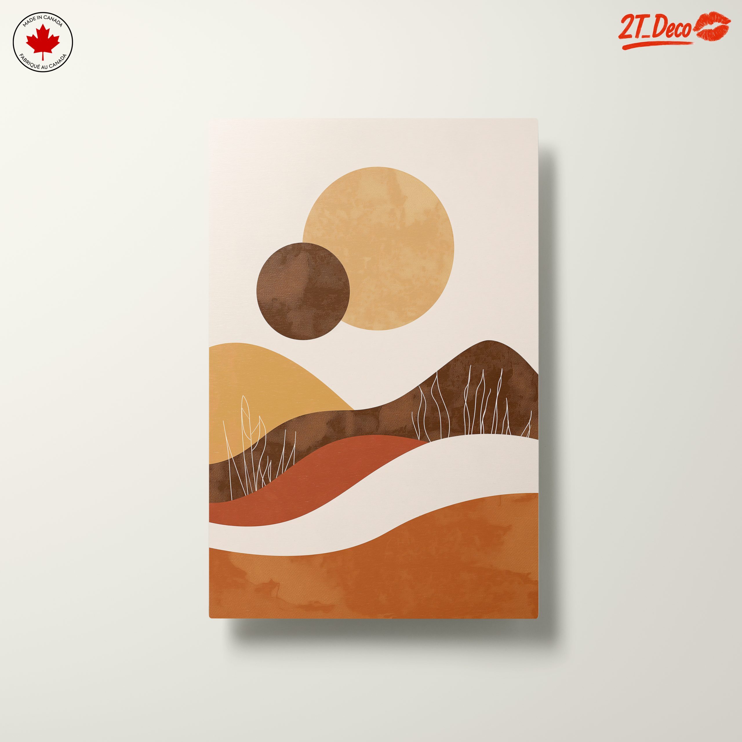 Modern Abstract Landscape with Organic Shapes - Image 10