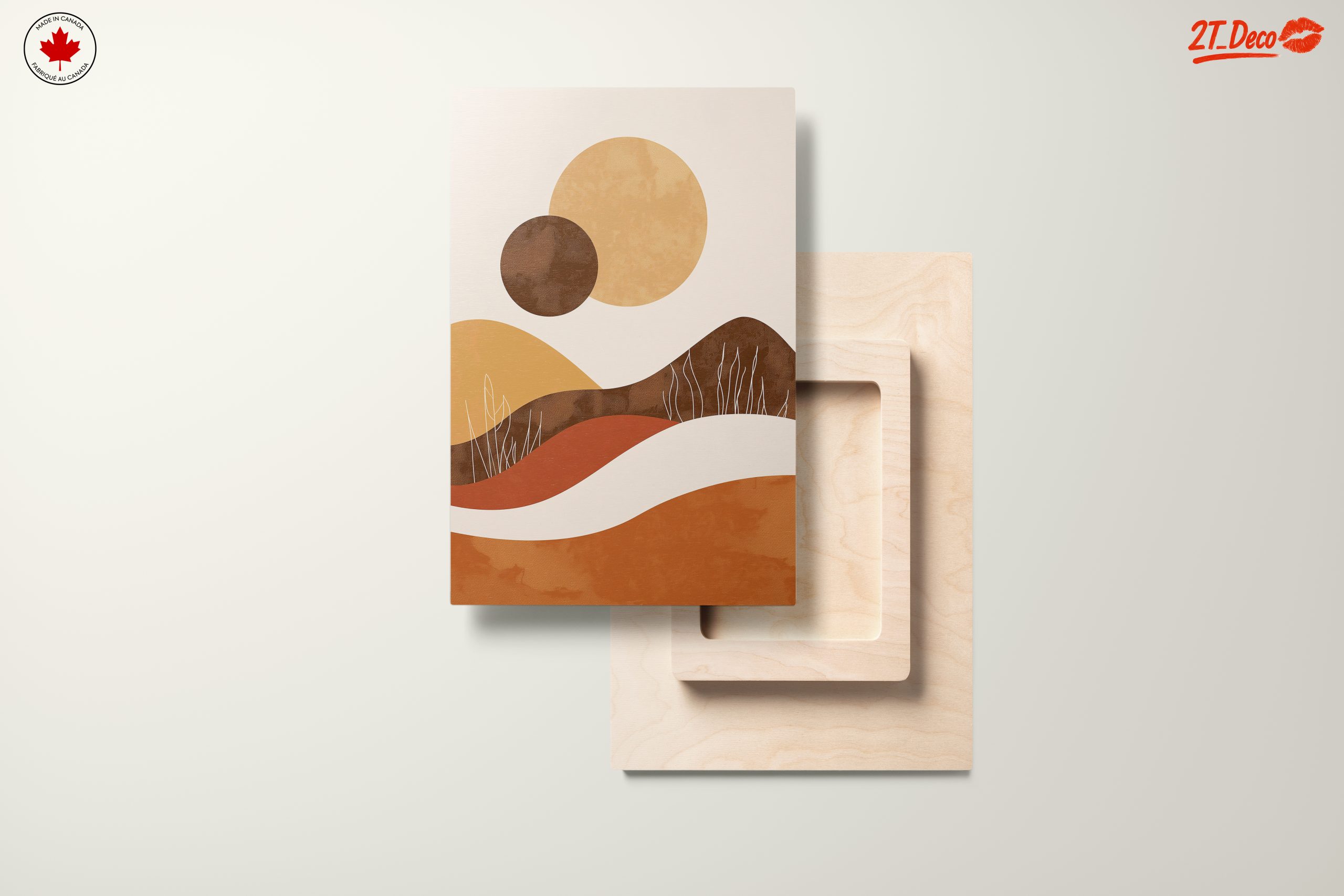 Modern Abstract Landscape with Organic Shapes - Image 11