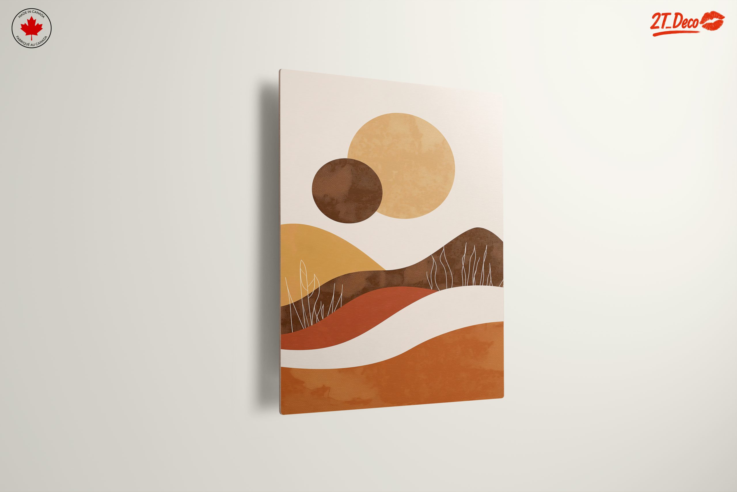 Modern Abstract Landscape with Organic Shapes - Image 13