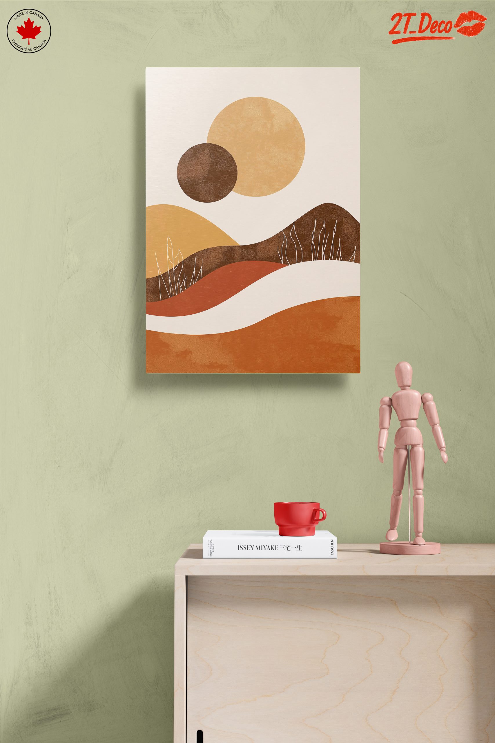 Modern Abstract Landscape with Organic Shapes - Image 14