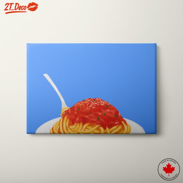 Stylized Spaghetti with Tomato Sauce Art
