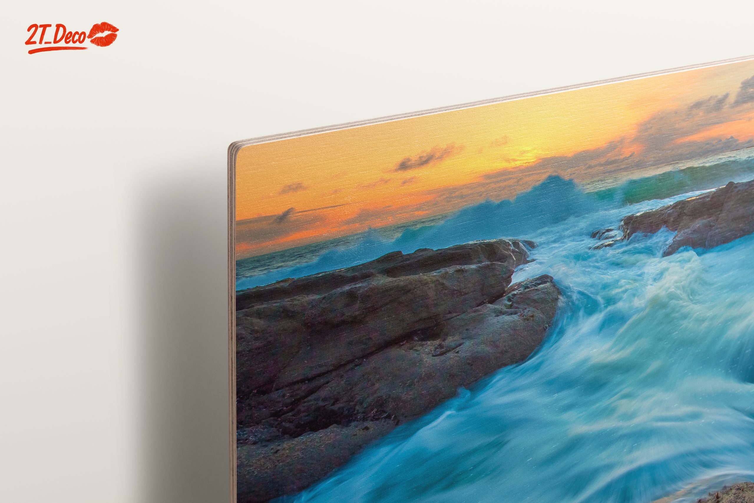 Serene Beach Sunset Over Waves - Image 15