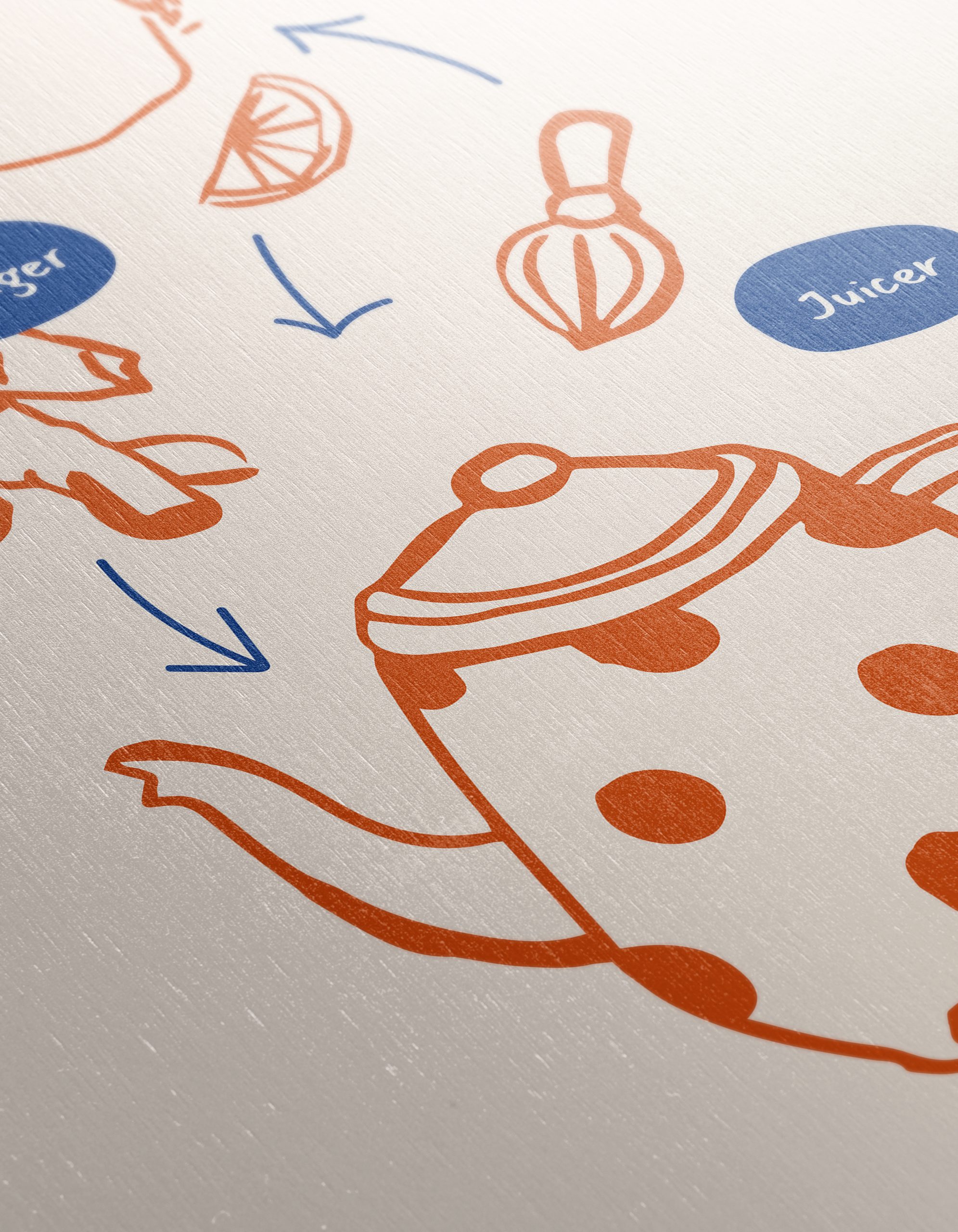 Playful Ginger Tea Ingredients Art - Image 12