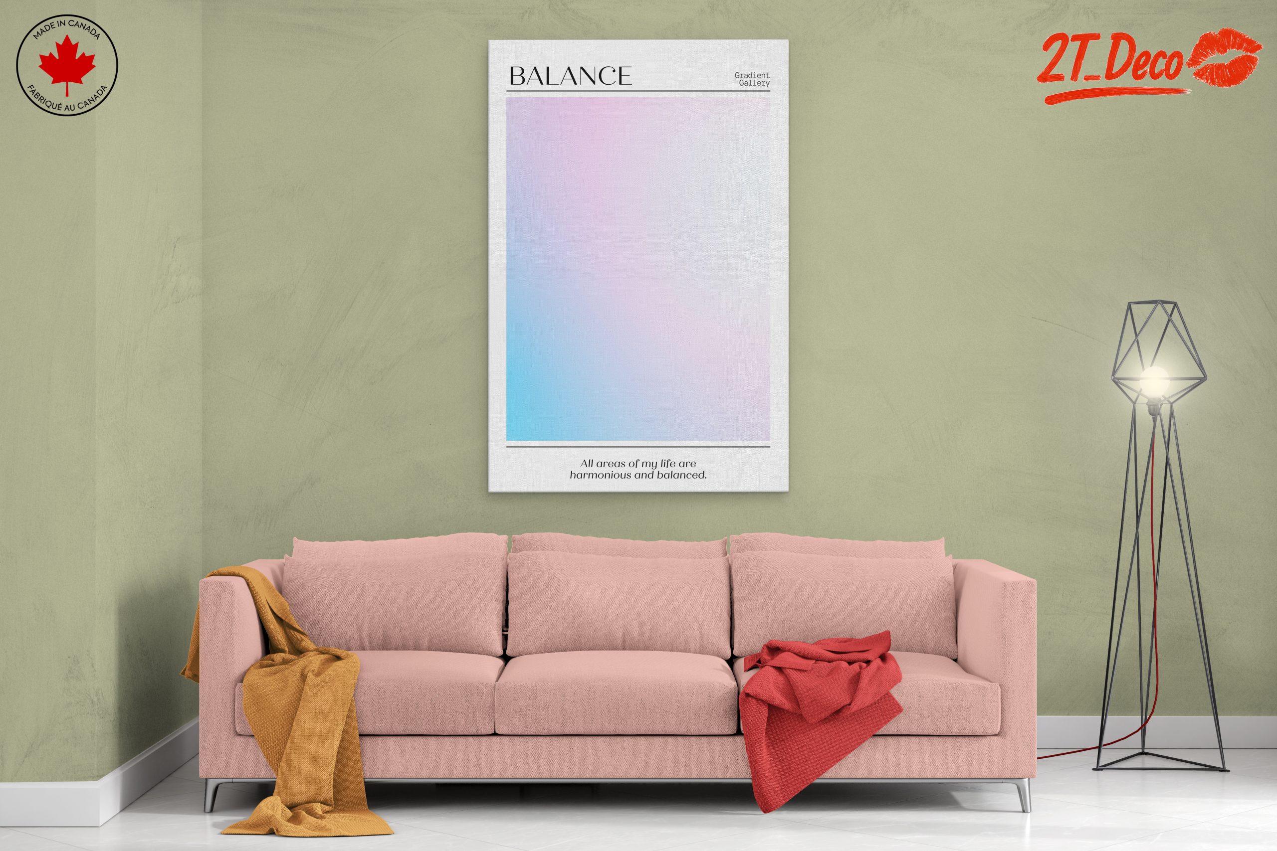 Soft Gradient Balance Abstract Art - Image 2