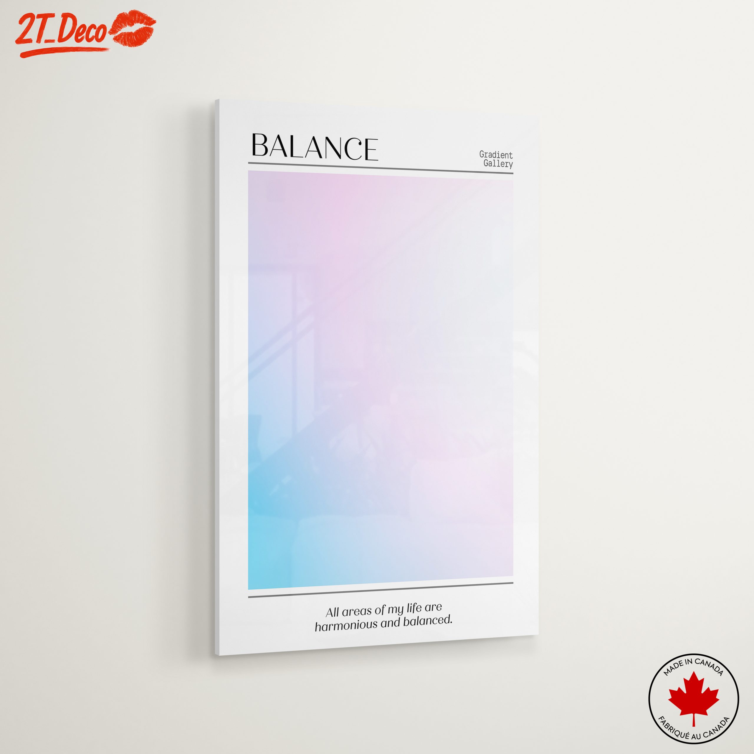 Soft Gradient Balance Abstract Art - Image 6