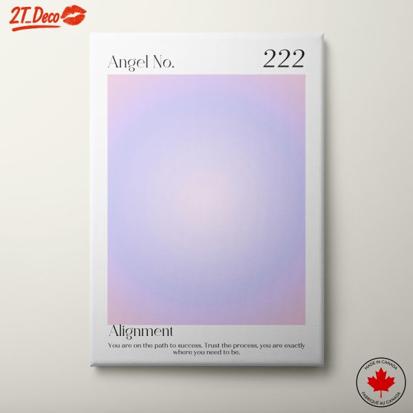 Spiritual Alignment Wall Art with Angel Number
