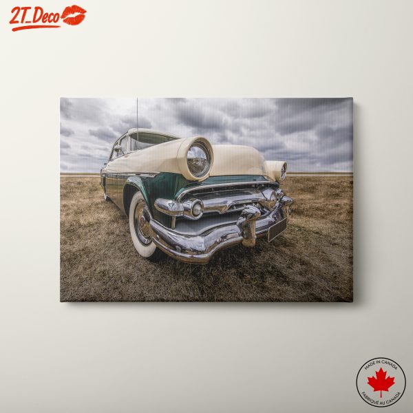 Vintage Classic Car on Open Field