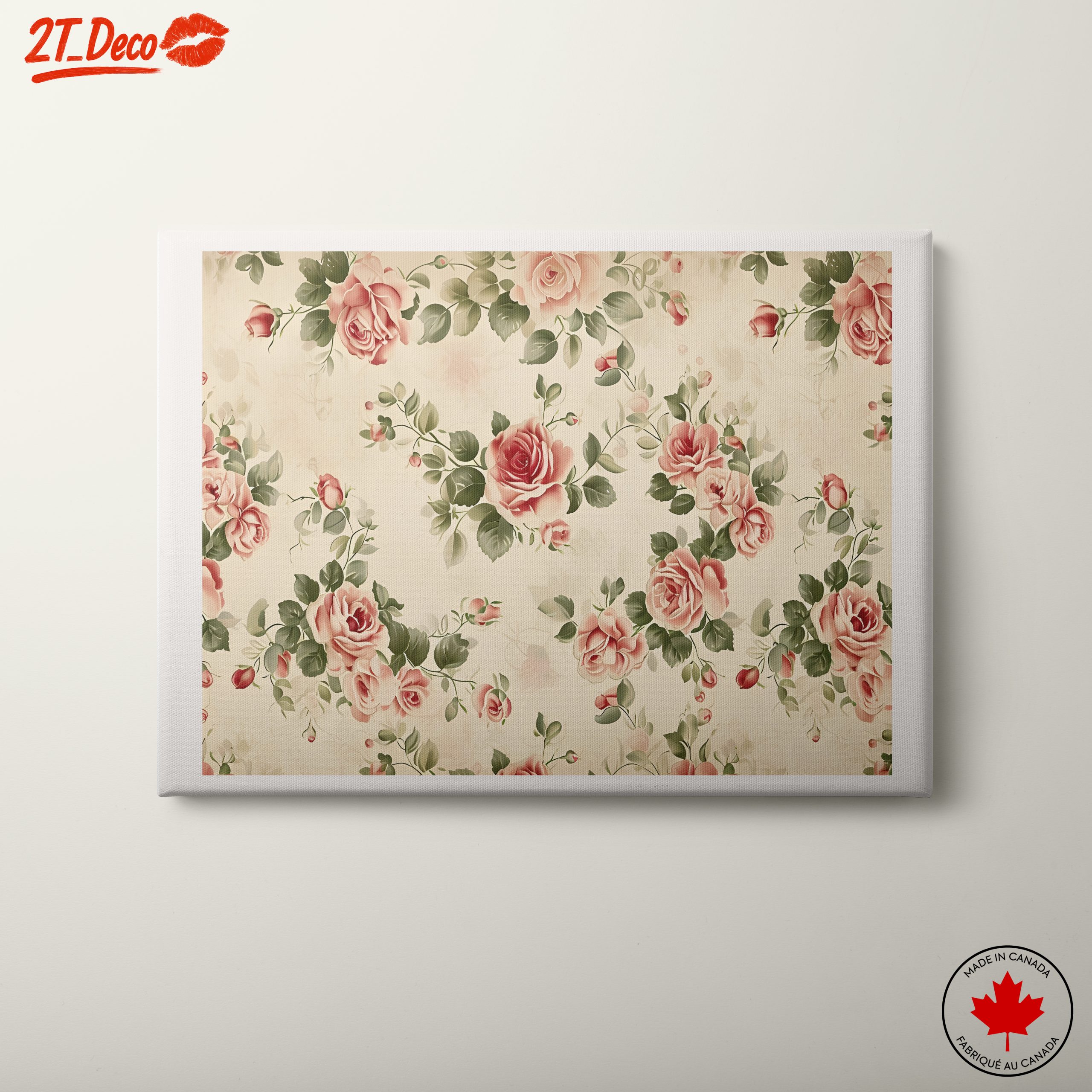Vintage Floral Pattern with Roses