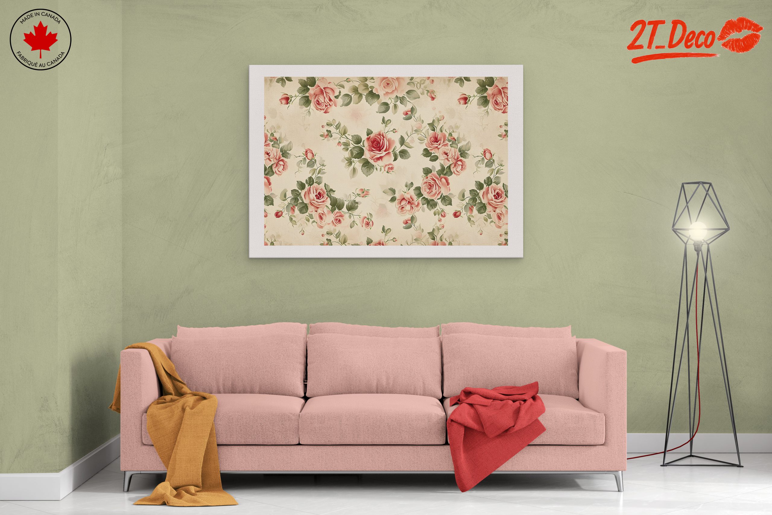 Vintage Floral Pattern with Roses - Image 2