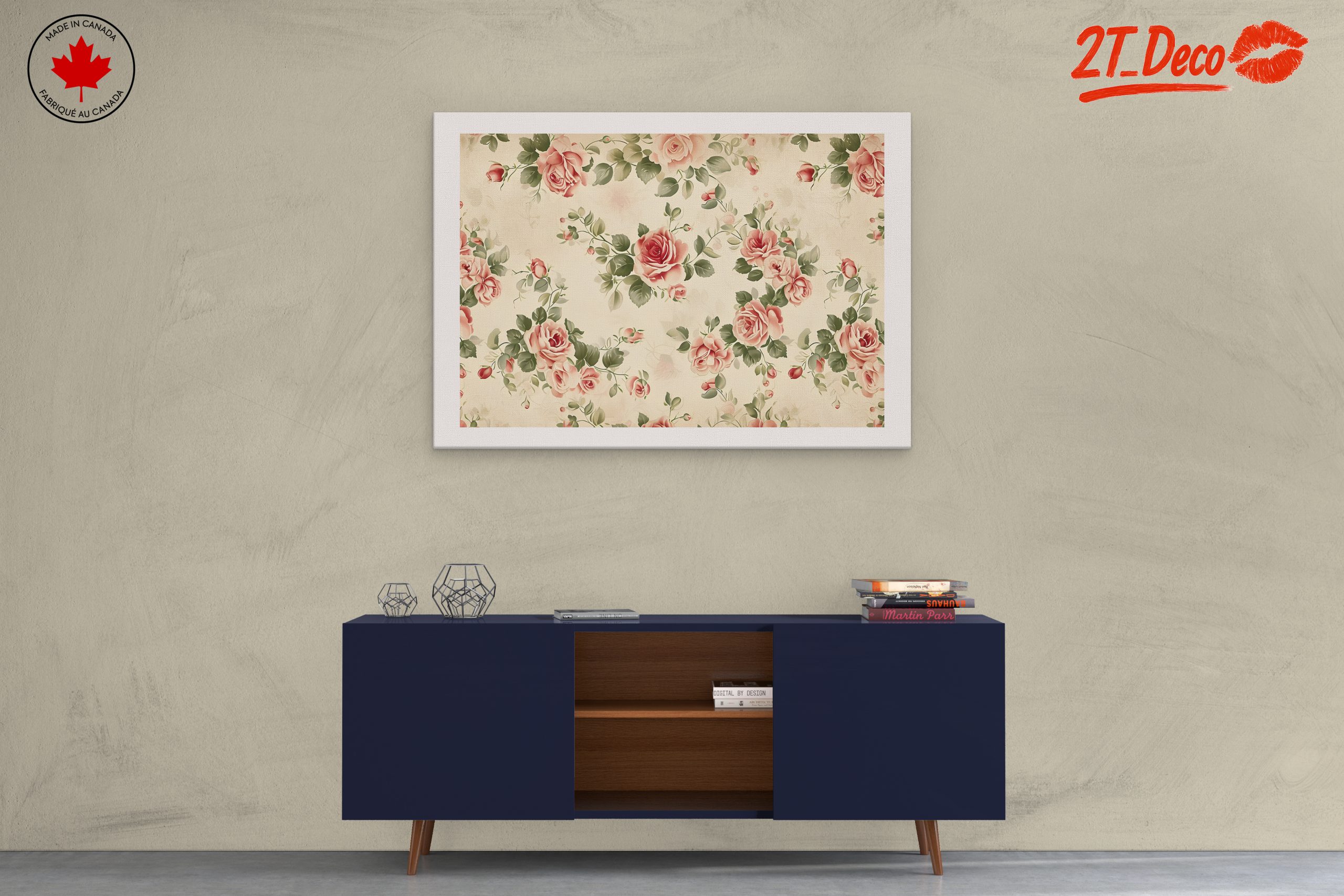 Vintage Floral Pattern with Roses - Image 3