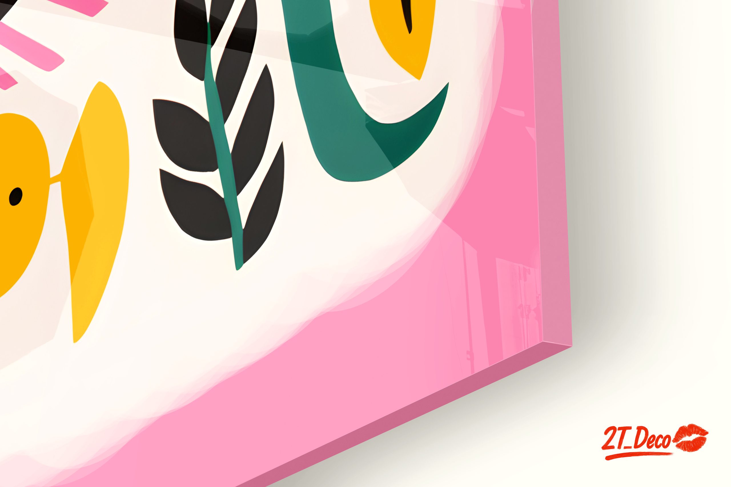 Playful Birds and Colorful Flora Art - Image 9