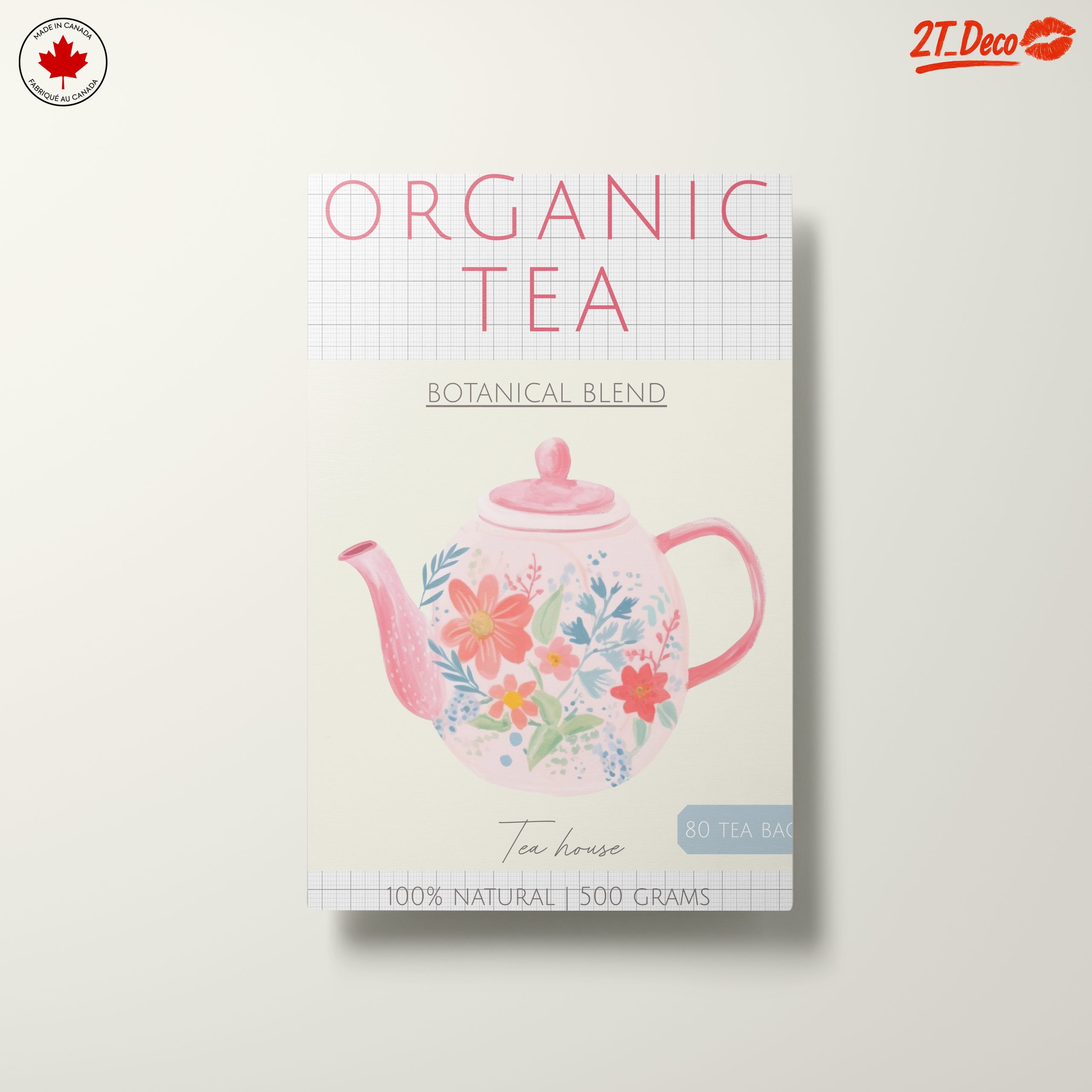 Charming Botanical Tea Teapot Artwork - Image 10