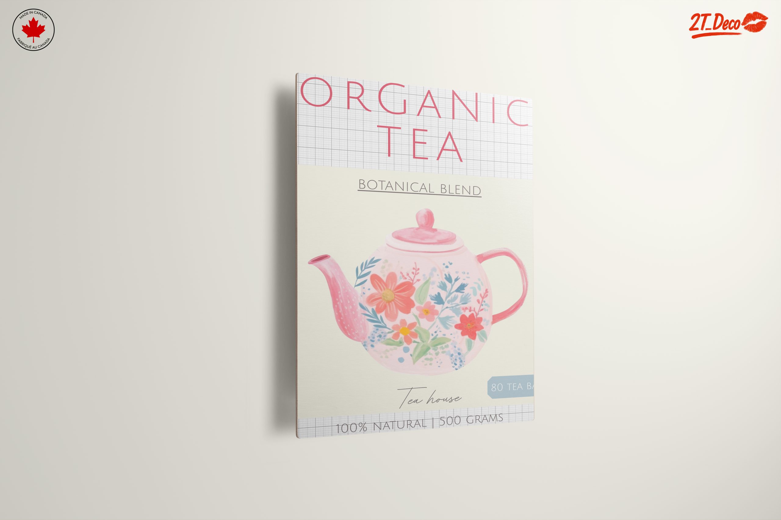 Charming Botanical Tea Teapot Artwork - Image 13