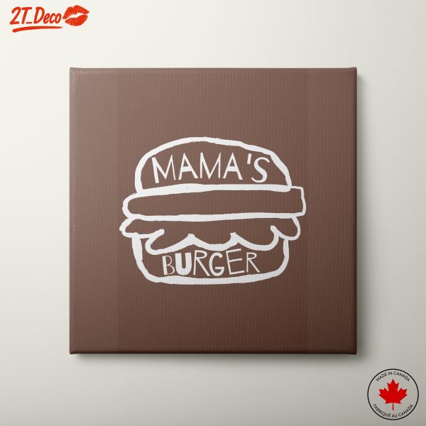 Abstract Burger Artwork for Modern Kitchens