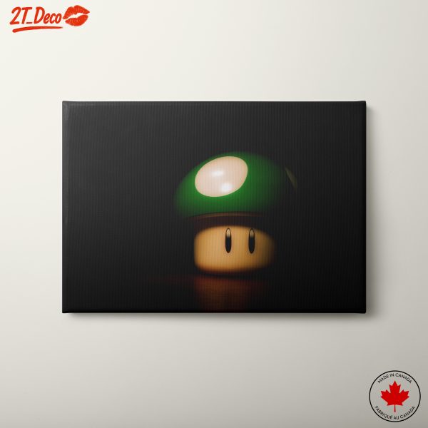 Anime Inspired Green Mushroom Art