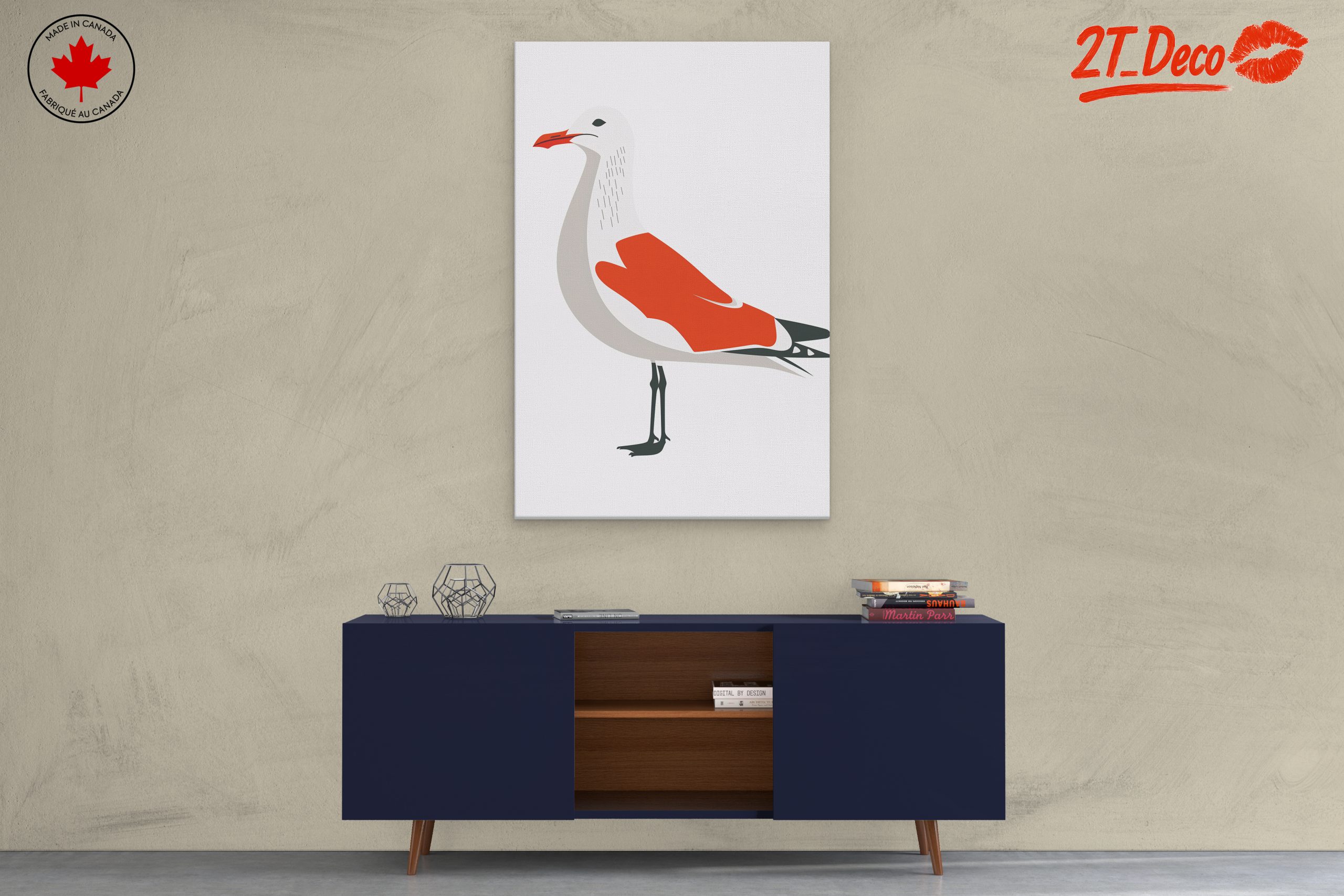 Stylized Bird Artwork with Bold Colors - Image 3