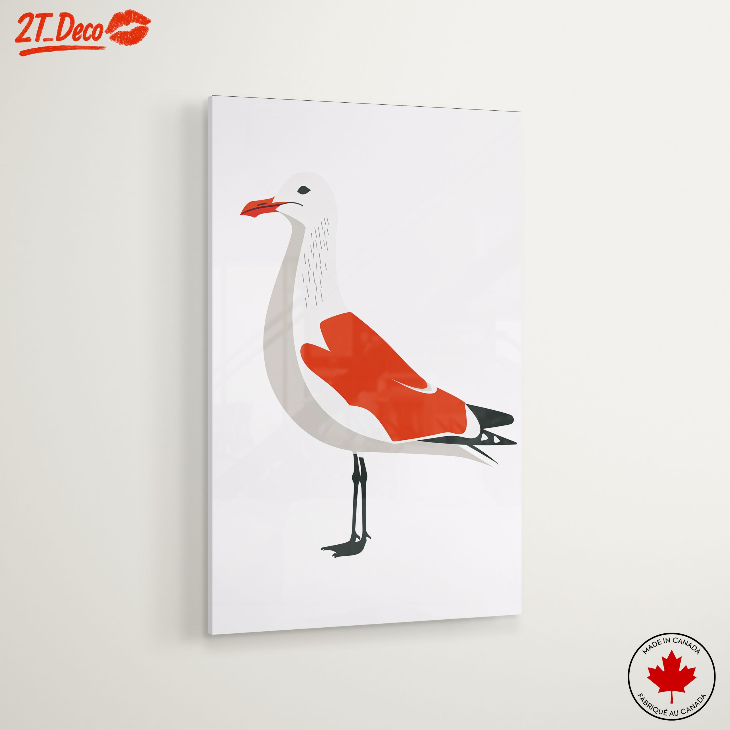 Stylized Bird Artwork with Bold Colors - Image 6