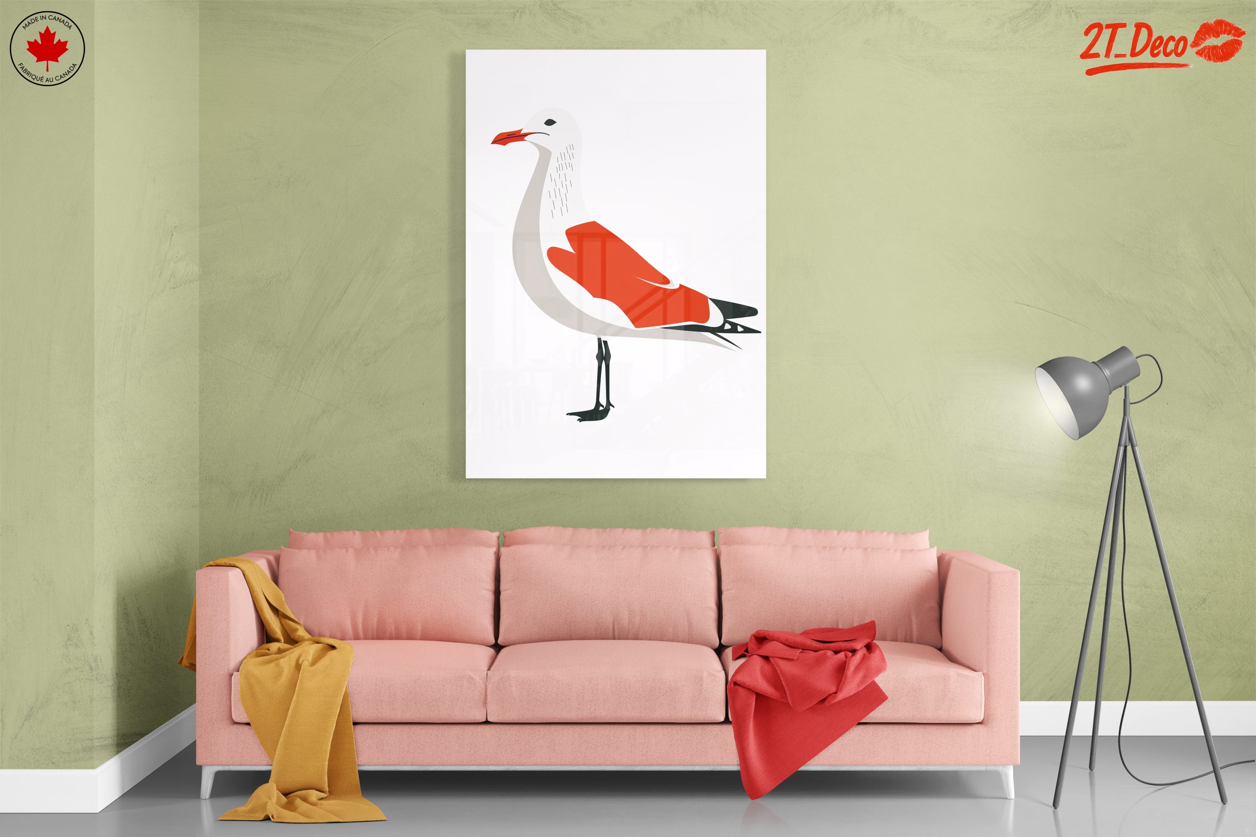 Stylized Bird Artwork with Bold Colors - Image 7