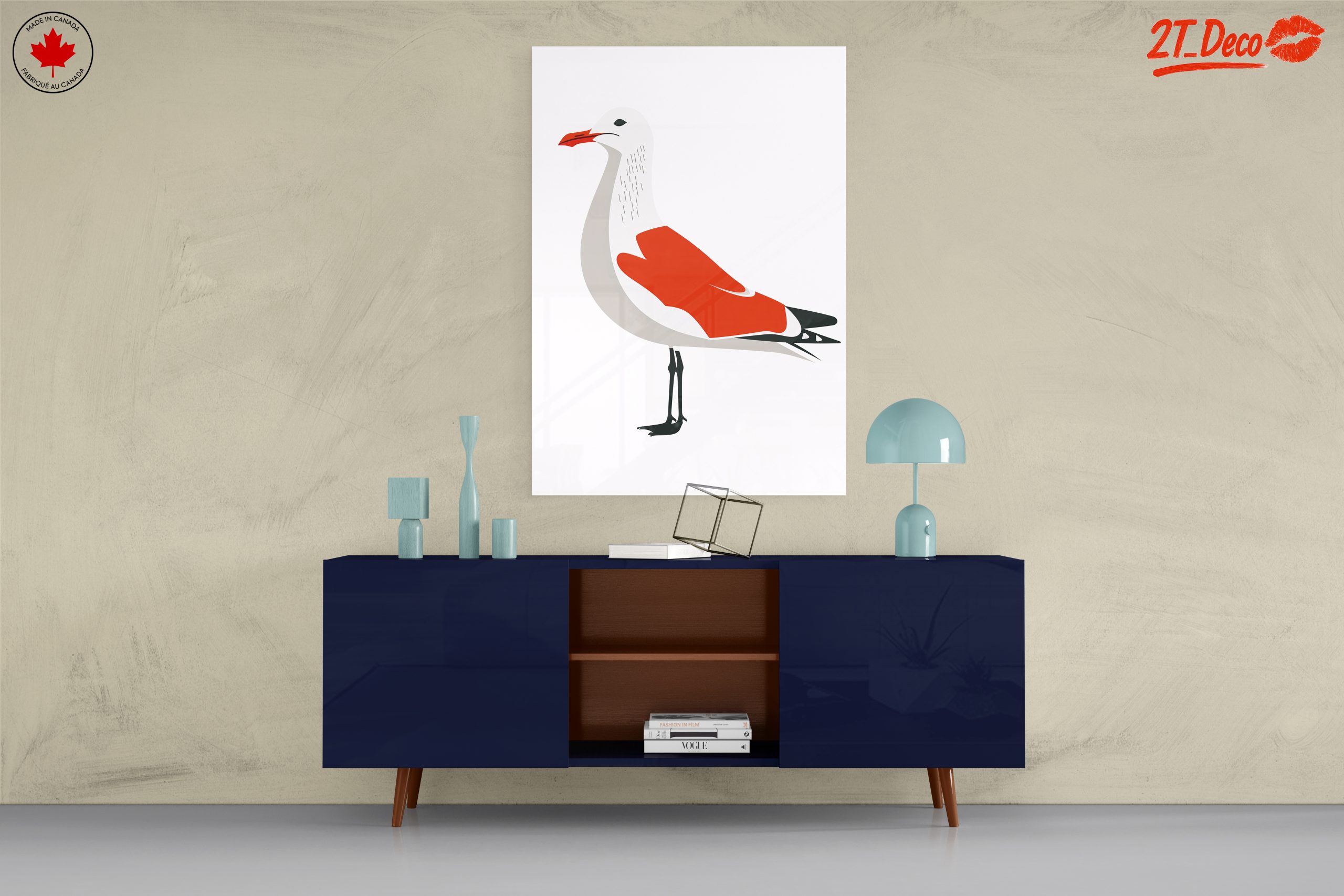 Stylized Bird Artwork with Bold Colors - Image 8