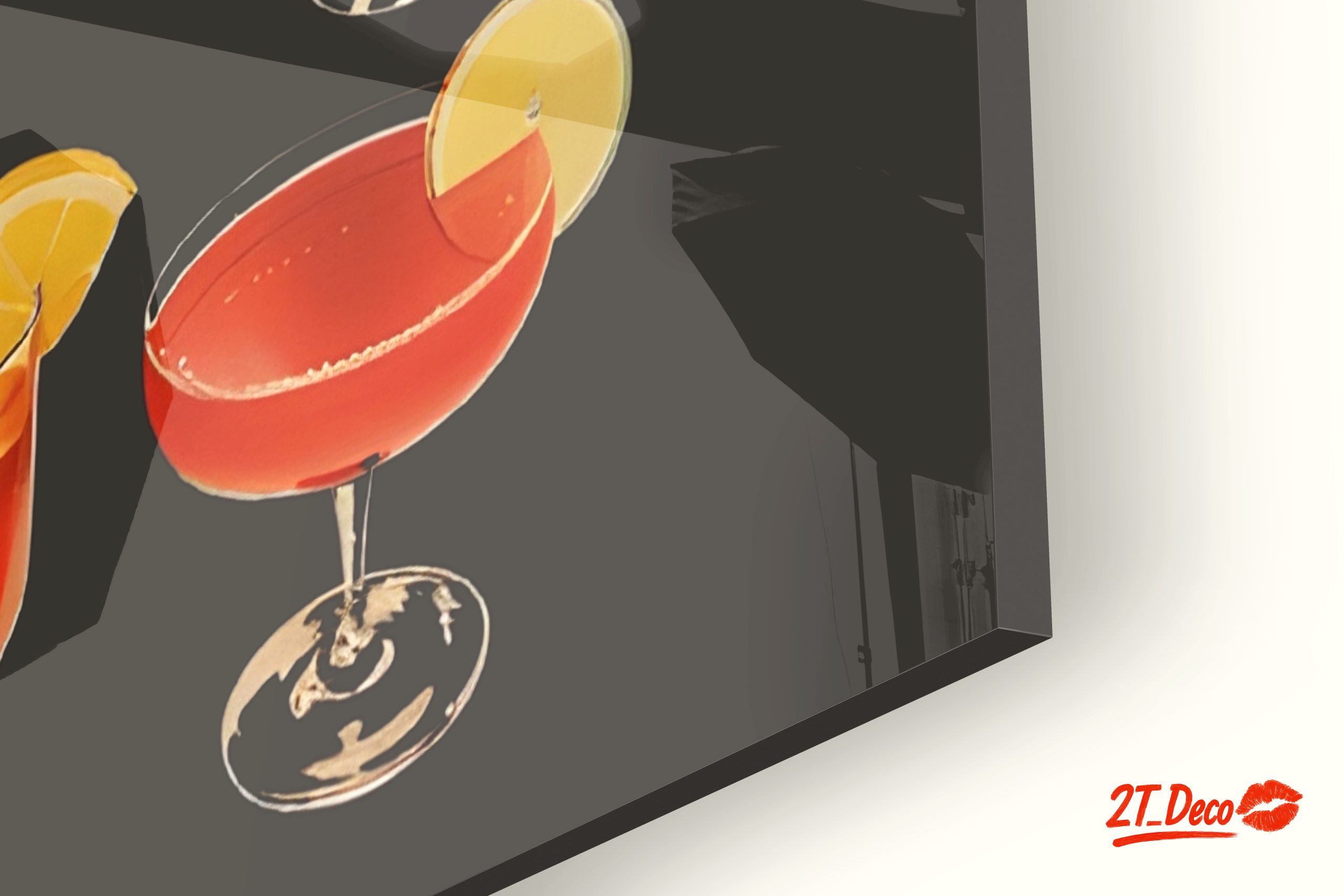 Colorful Cocktail Artwork for Home Bar - Image 9