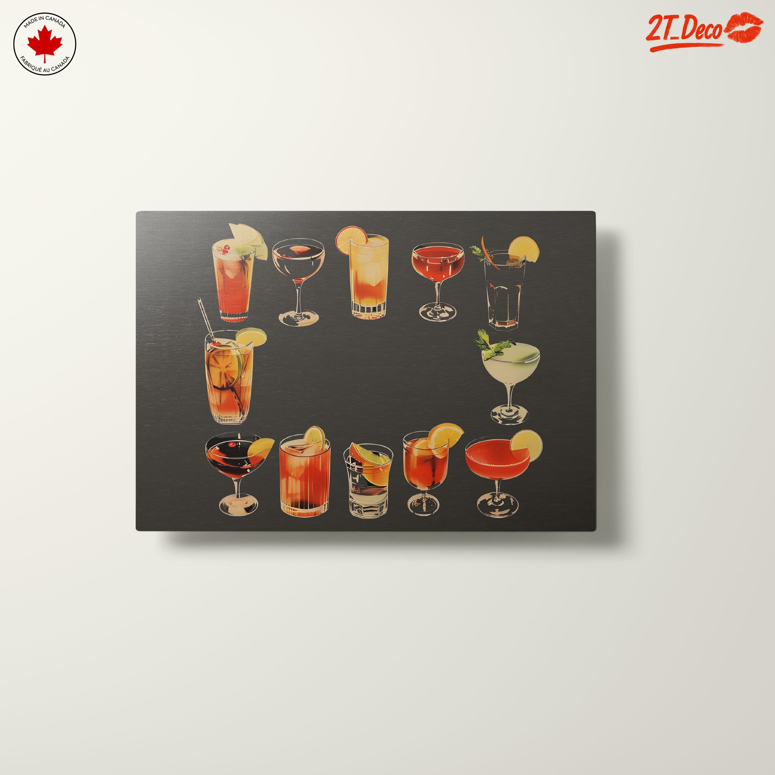 Colorful Cocktail Artwork for Home Bar - Image 10