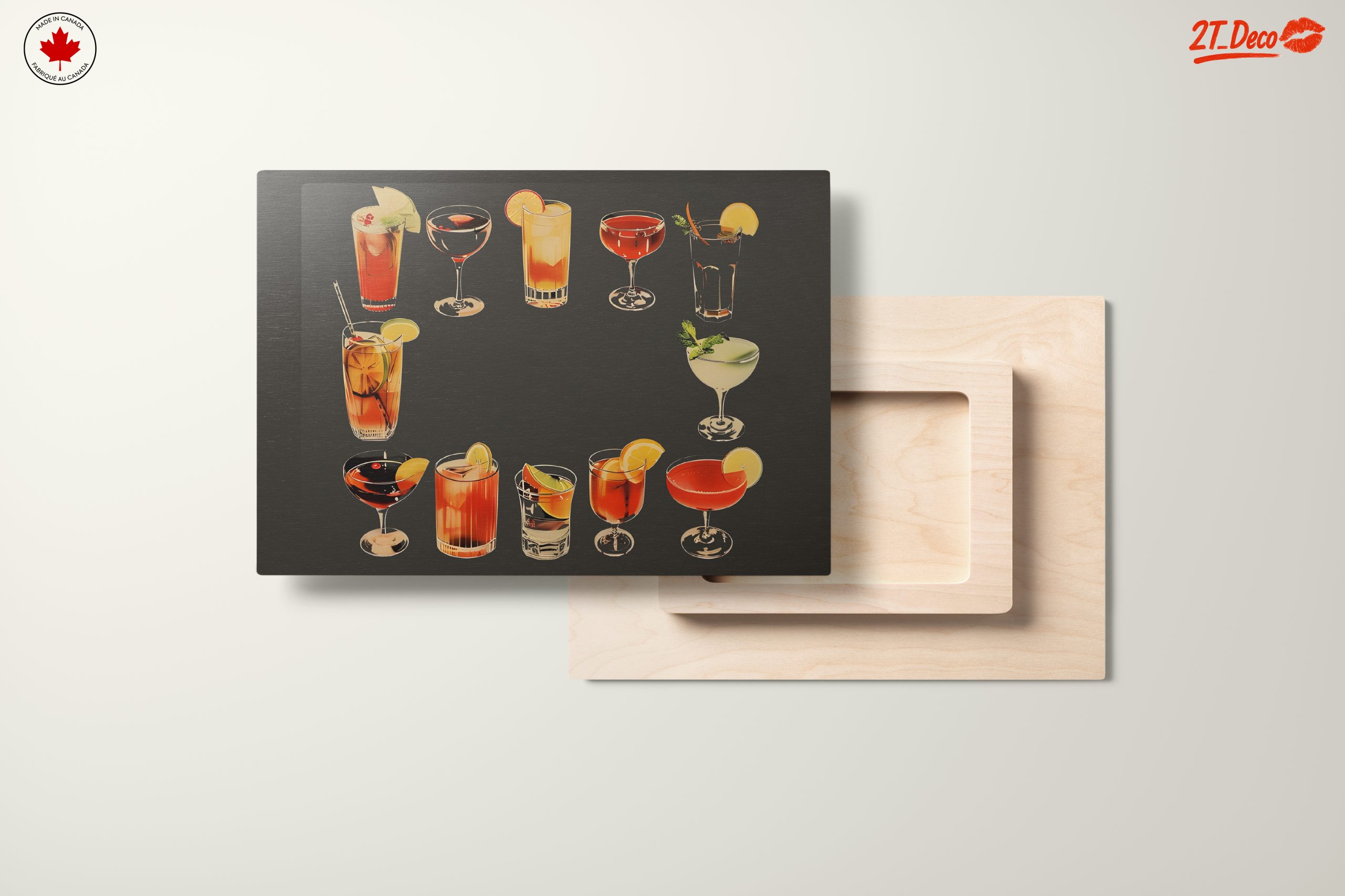 Colorful Cocktail Artwork for Home Bar - Image 11