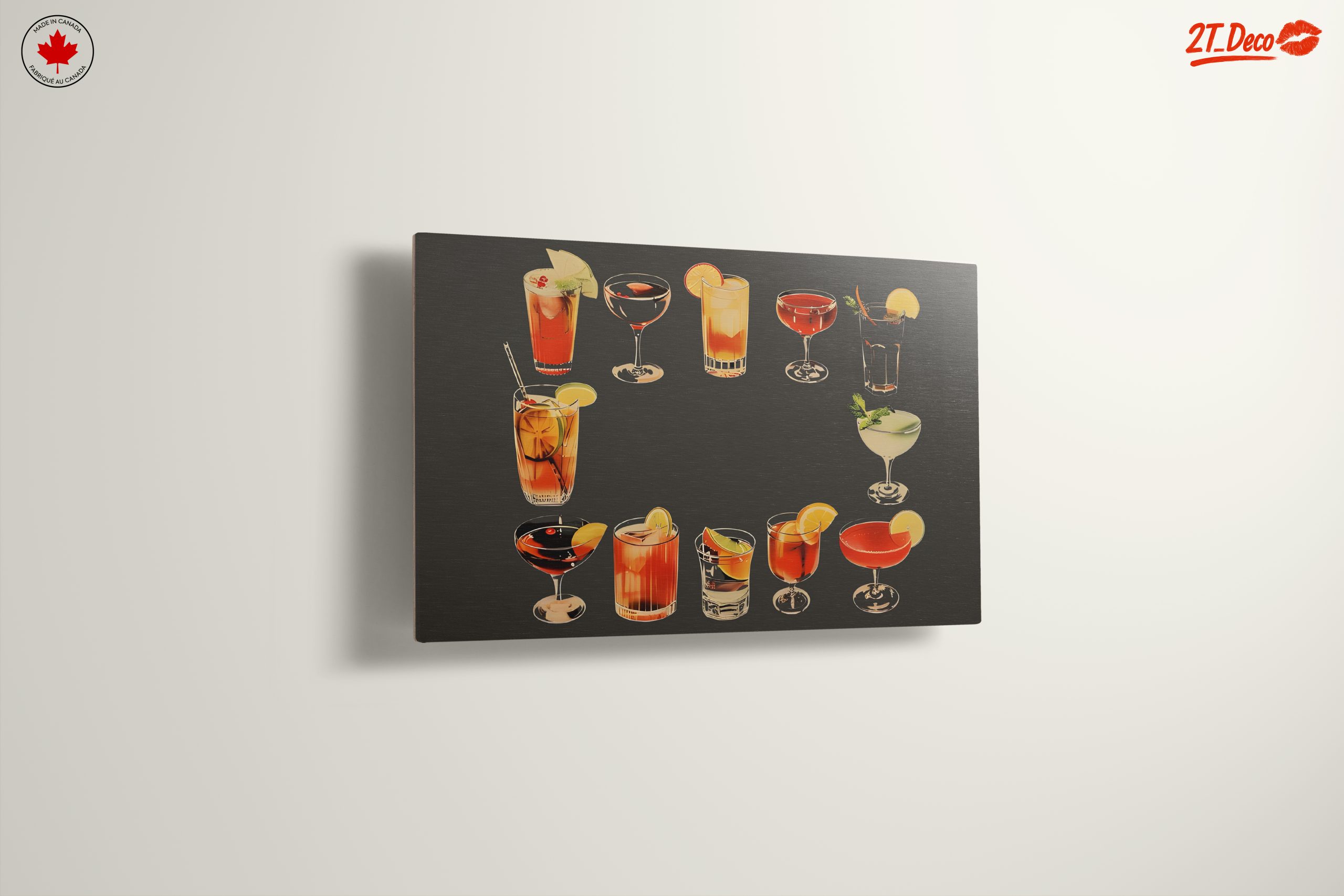 Colorful Cocktail Artwork for Home Bar - Image 13