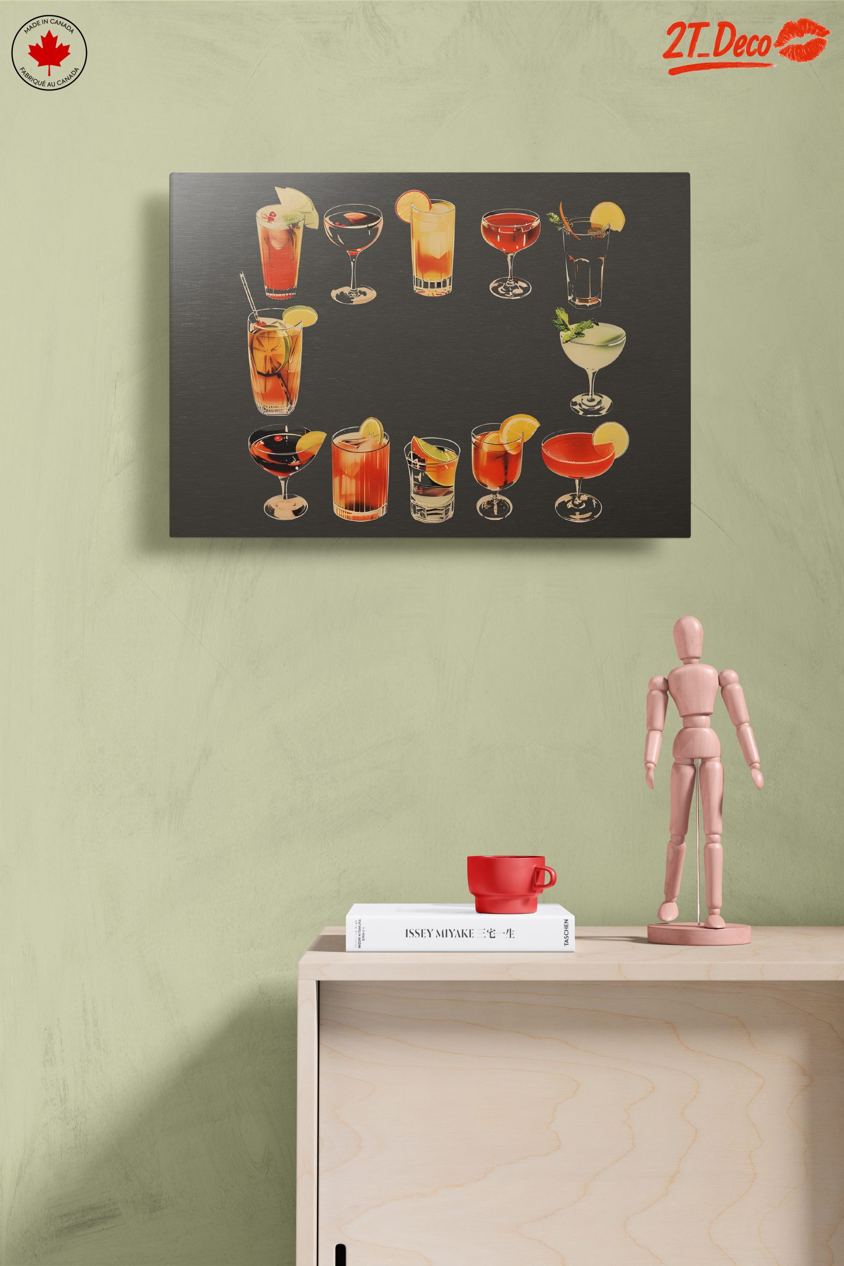 Colorful Cocktail Artwork for Home Bar - Image 14