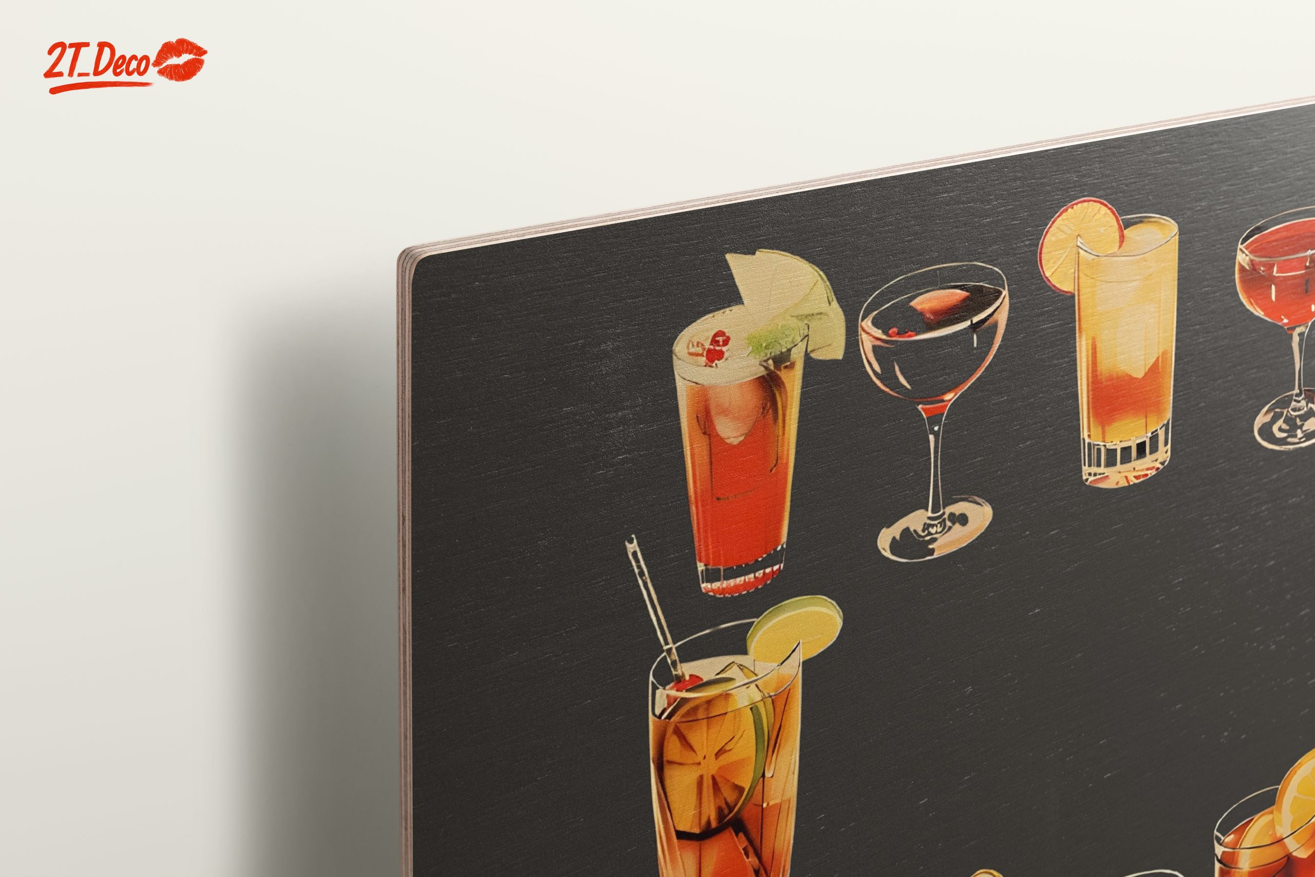Colorful Cocktail Artwork for Home Bar - Image 15