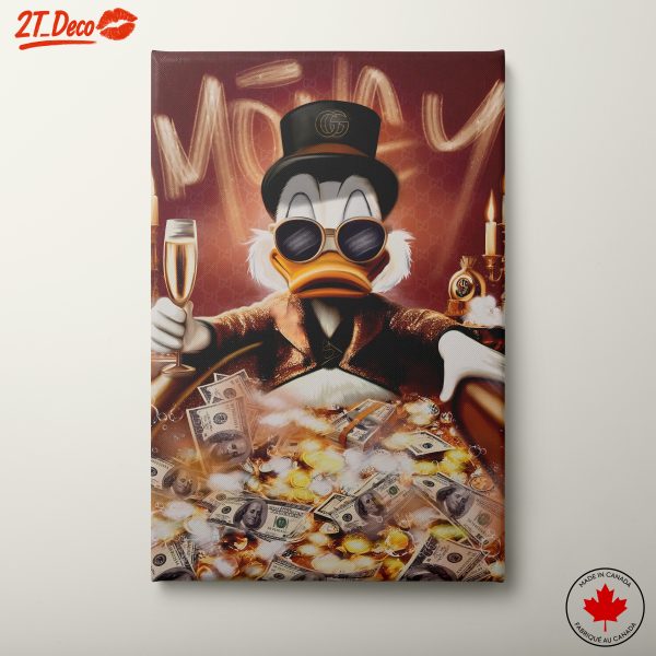 Luxury Whimsical Character Art Featuring Money Theme