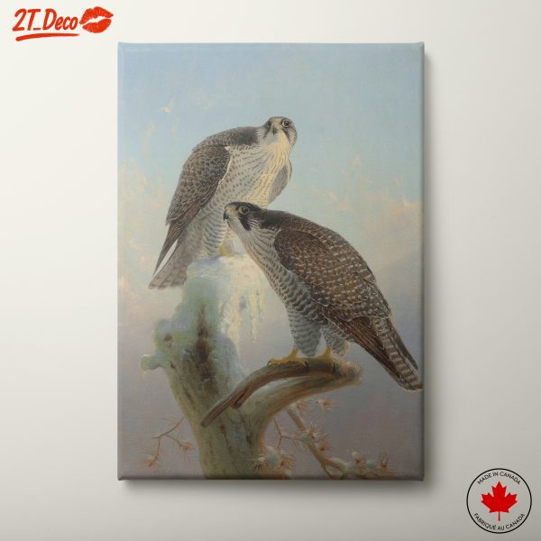 Pair of Birds on a Branch Art