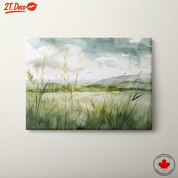 Serene Landscape with Gentle Grass