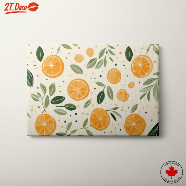 Vibrant Abstract Food Art Featuring Oranges 3