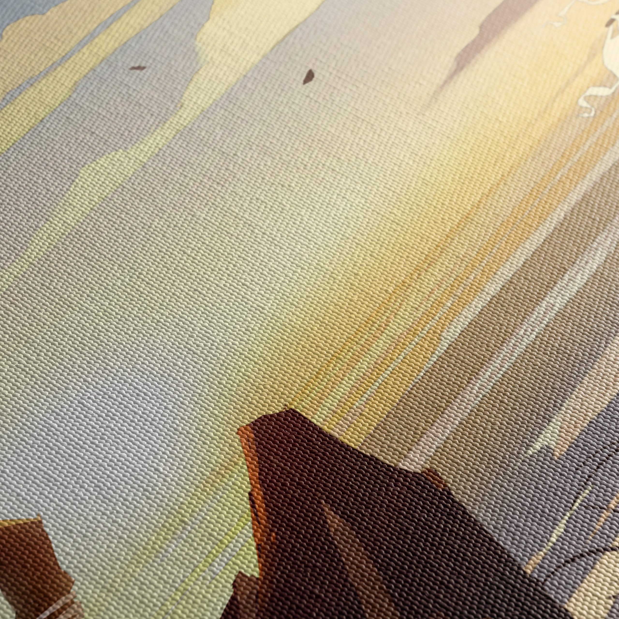 Serene Adventure Illustration at Sunset - Image 5